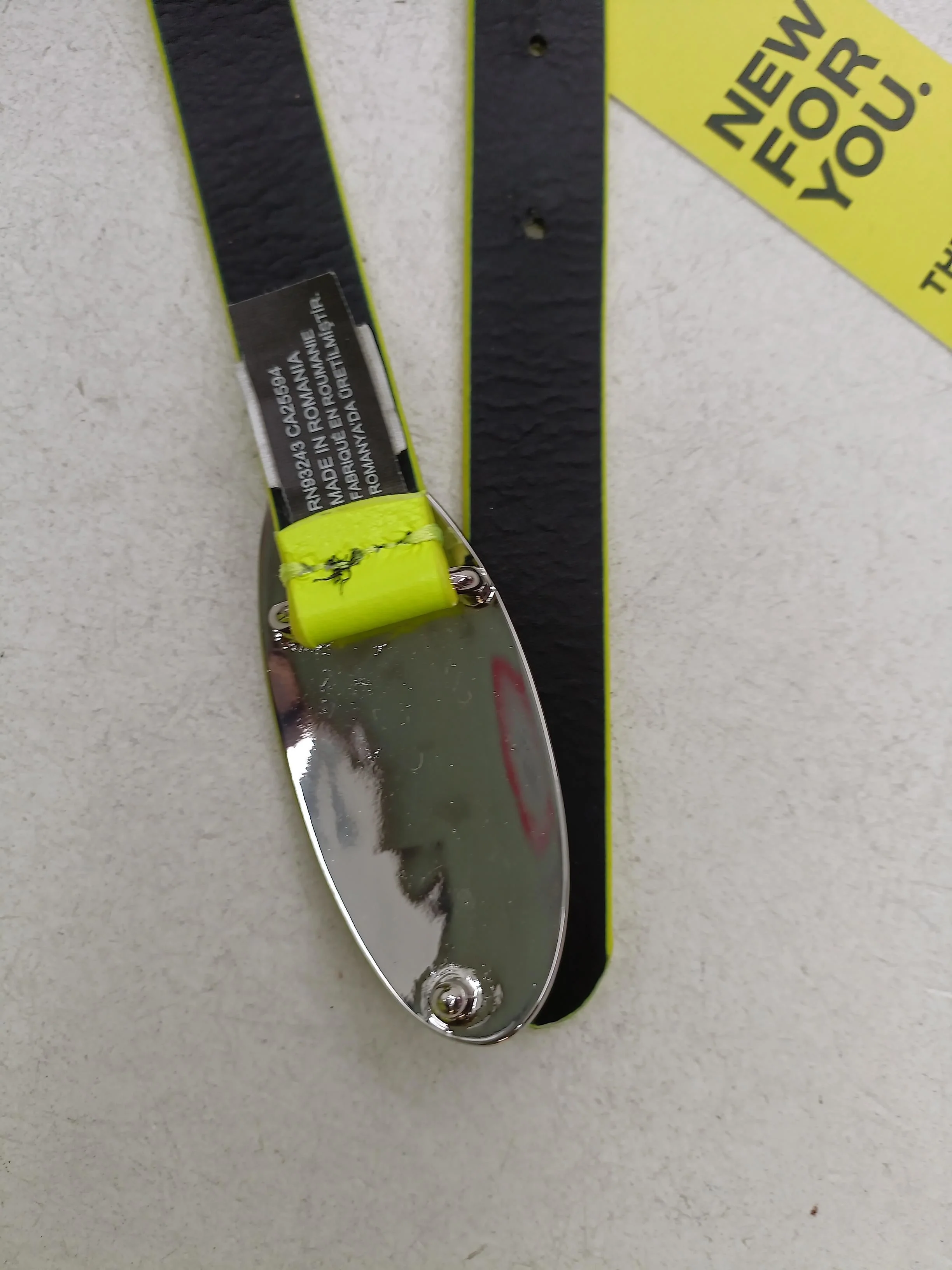 Diesel Men's Belt S Yellow 100% Leather Dress Belt - Image 4