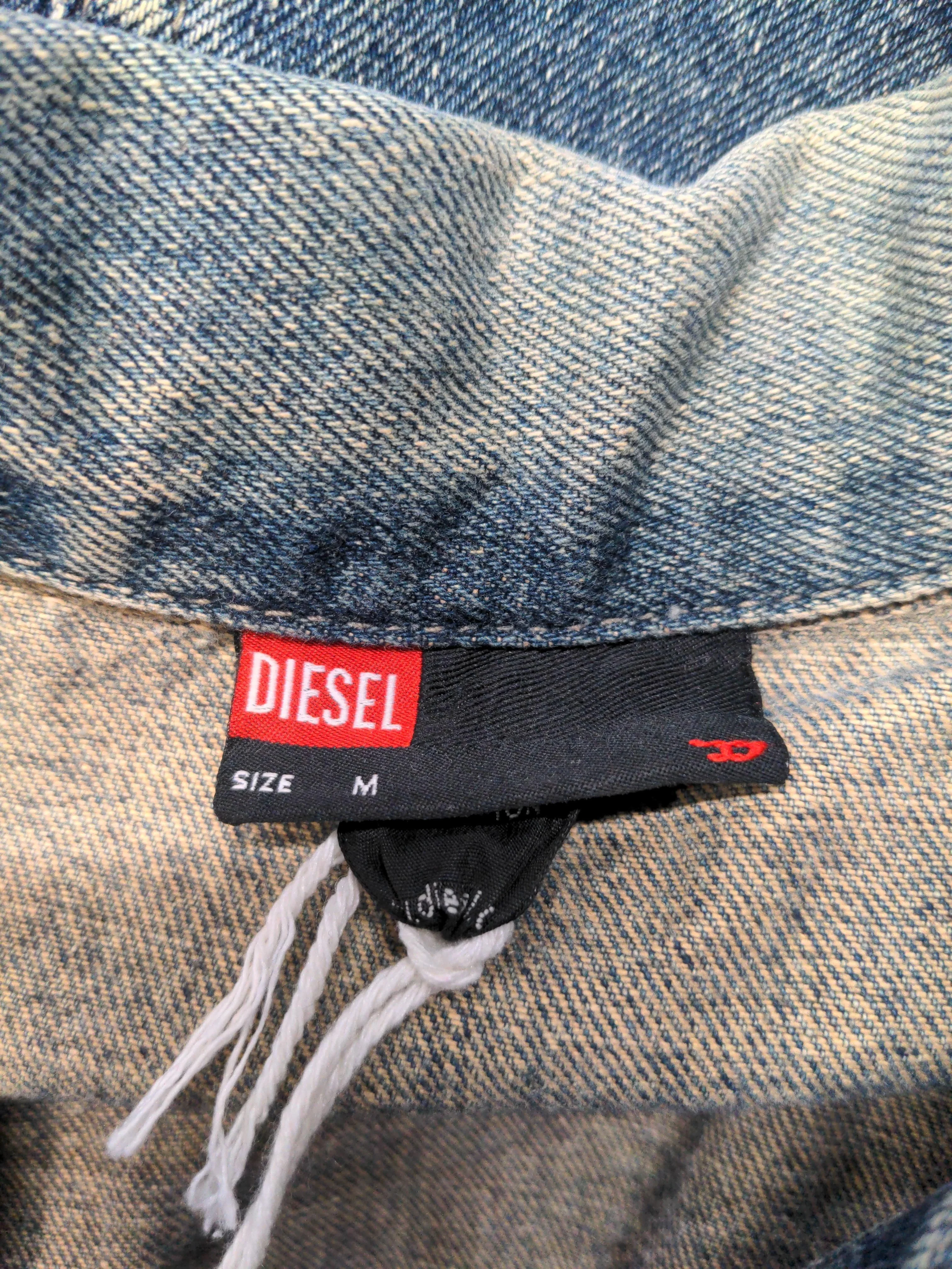 Diesel Men's Coat M Blue 100% Cotton Overcoat - Image 5