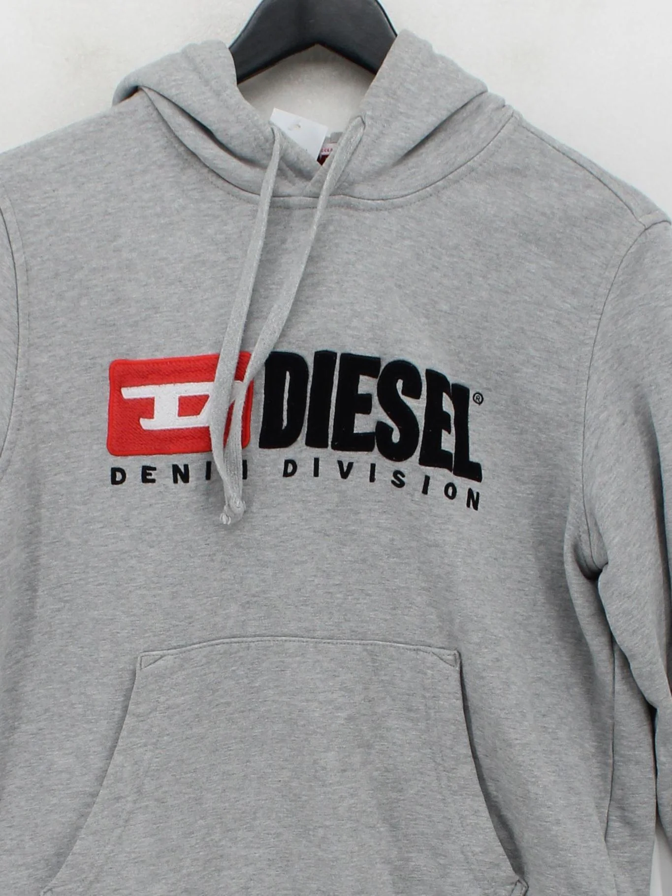 Diesel Men's Hoodie XXS Grey Graphic 100% Cotton Pullover - Image 3
