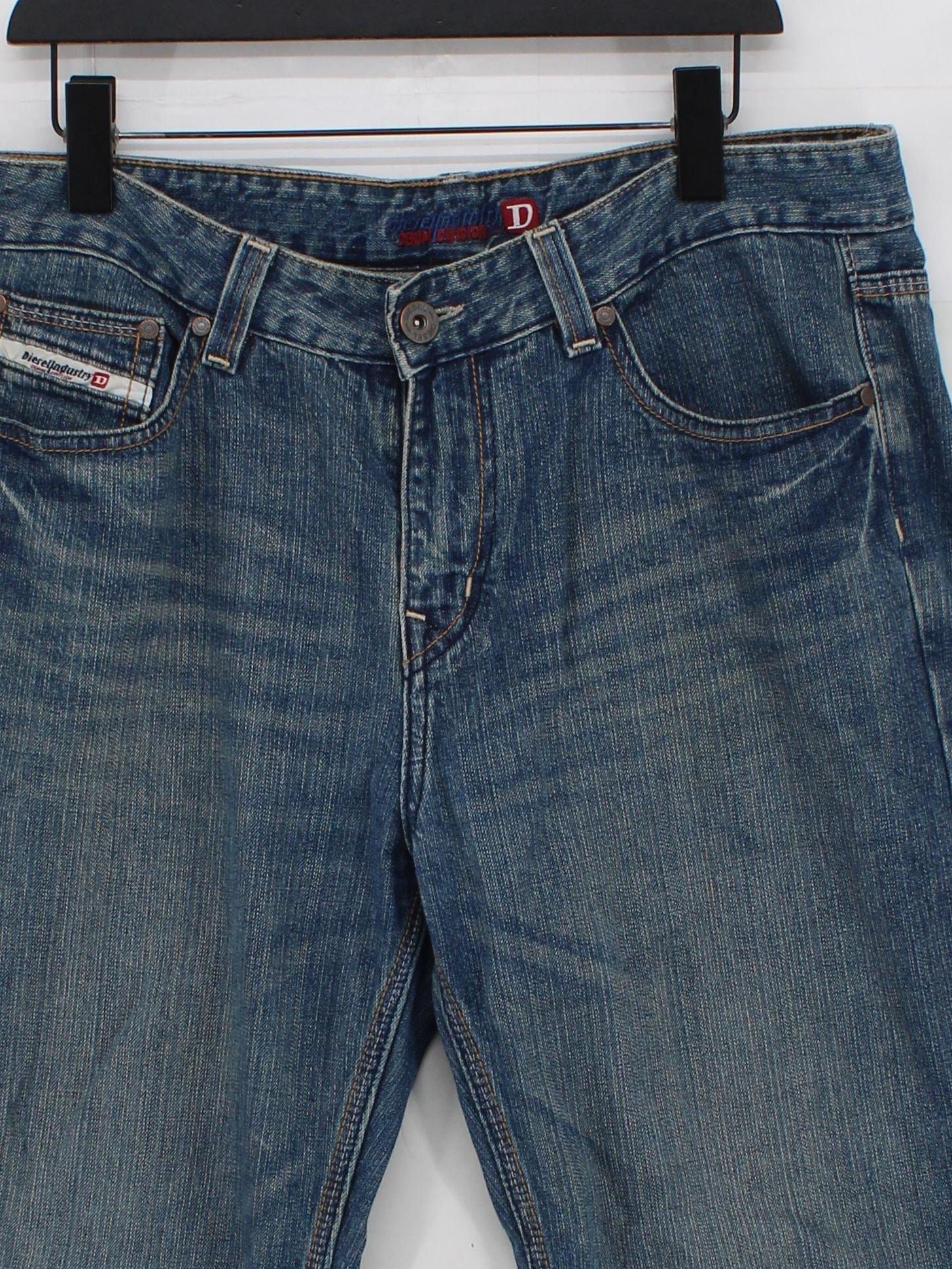 Diesel Men's Jeans L Blue 100% Cotton Straight - Image 3