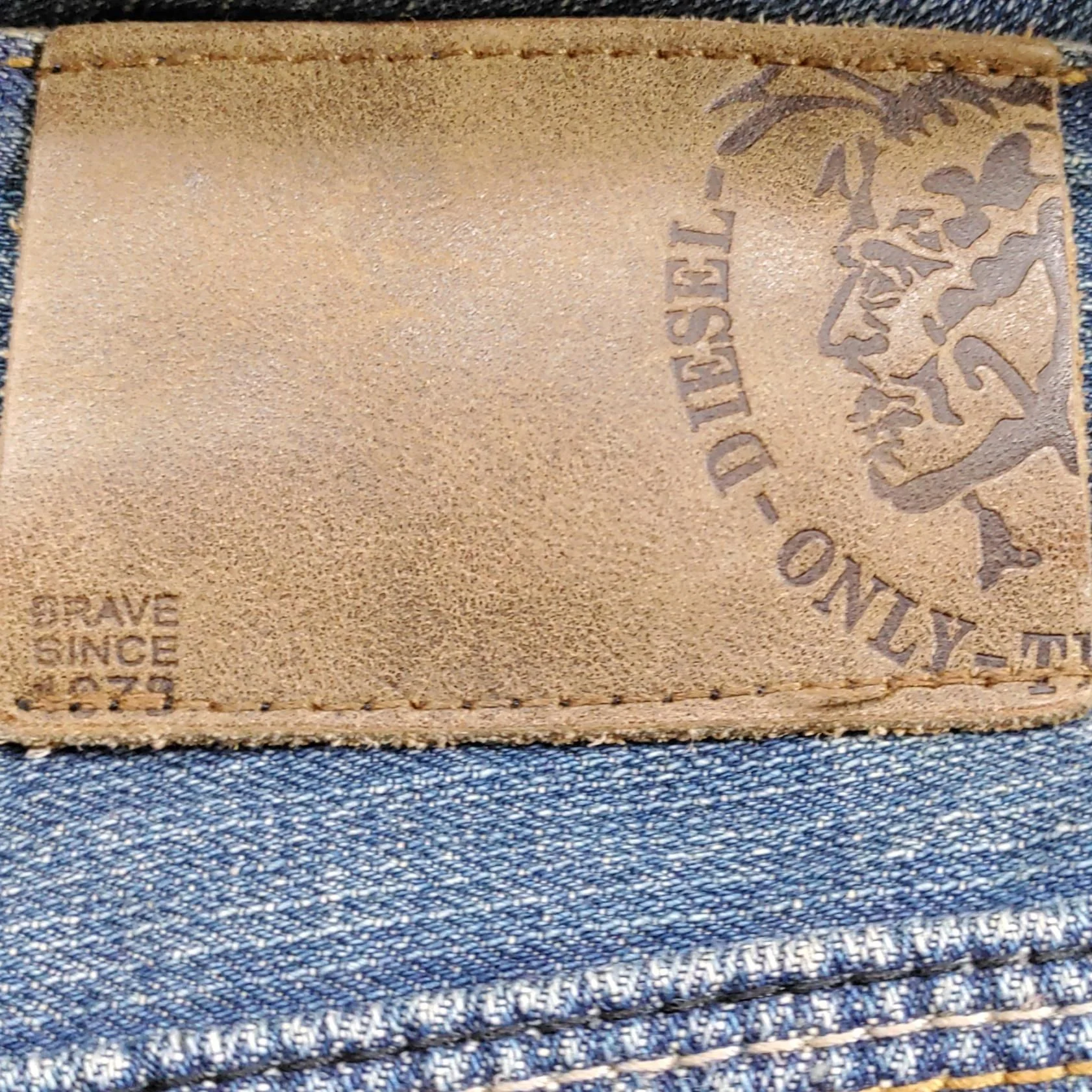 Diesel Men's Jeans L Blue 100% Cotton Straight - Image 9
