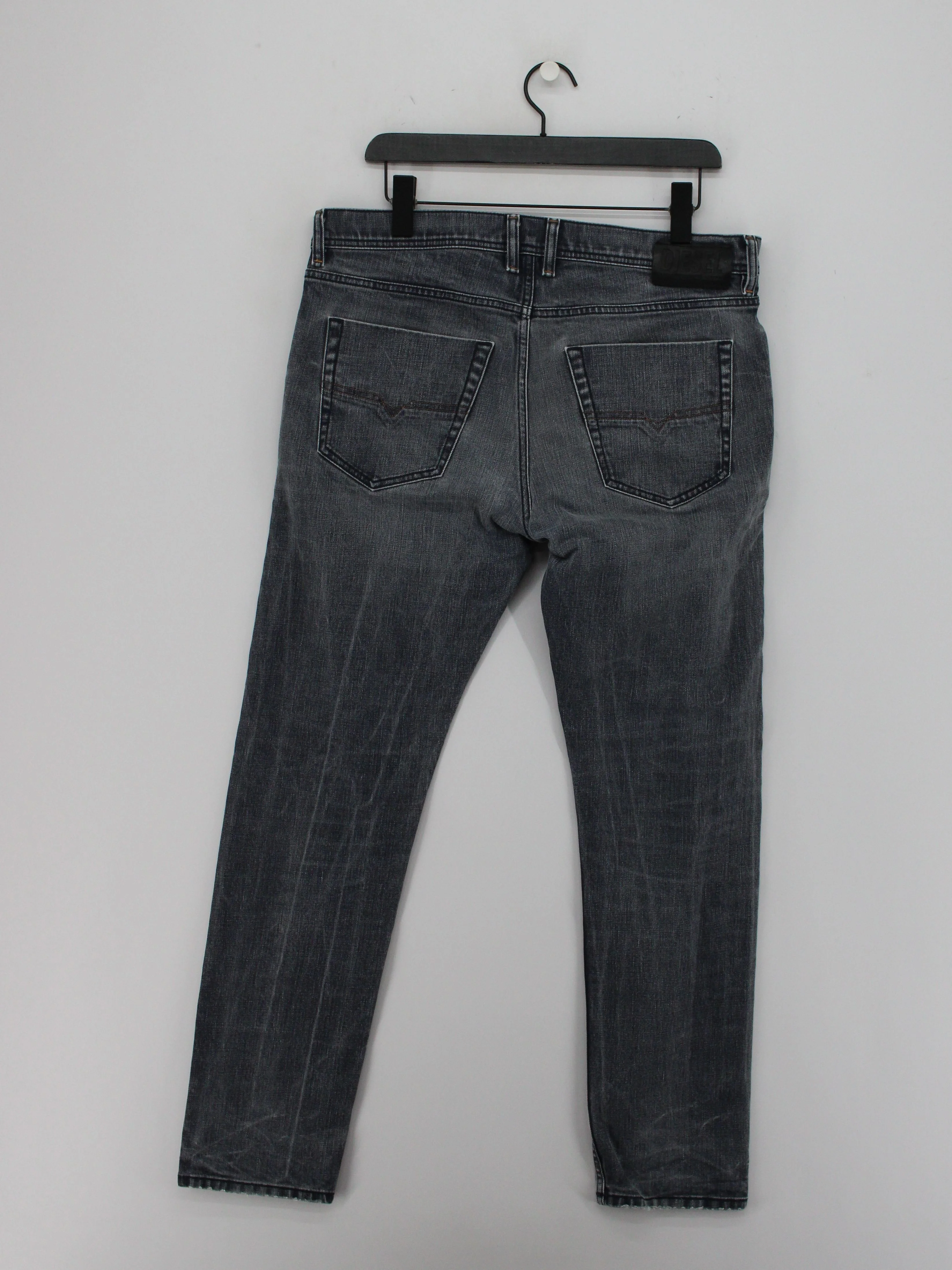 Diesel Men's Jeans M Grey Cotton with Elastane Straight - Image 2