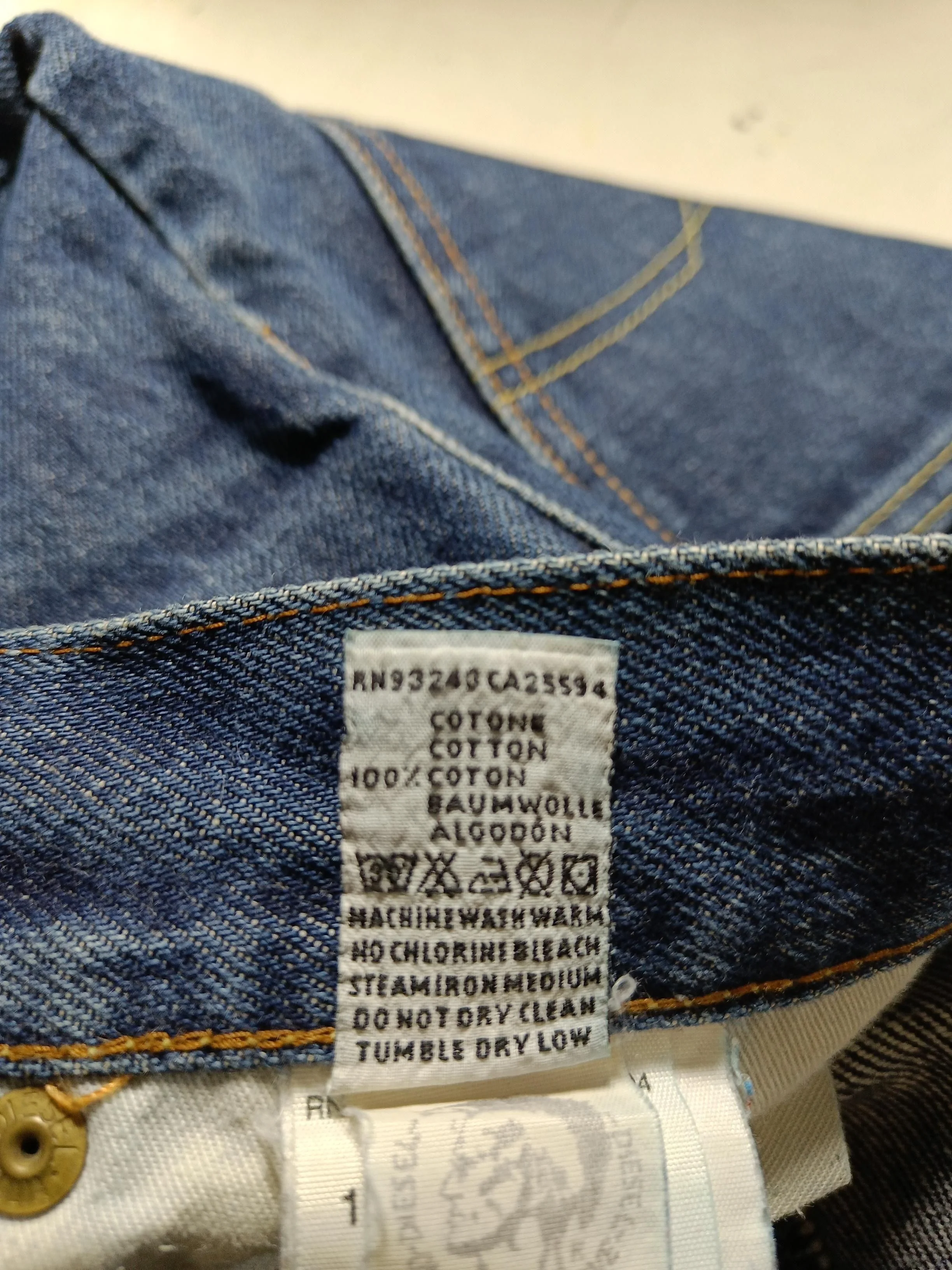 Diesel Men's Jeans S Blue 100% Cotton Straight - Image 7