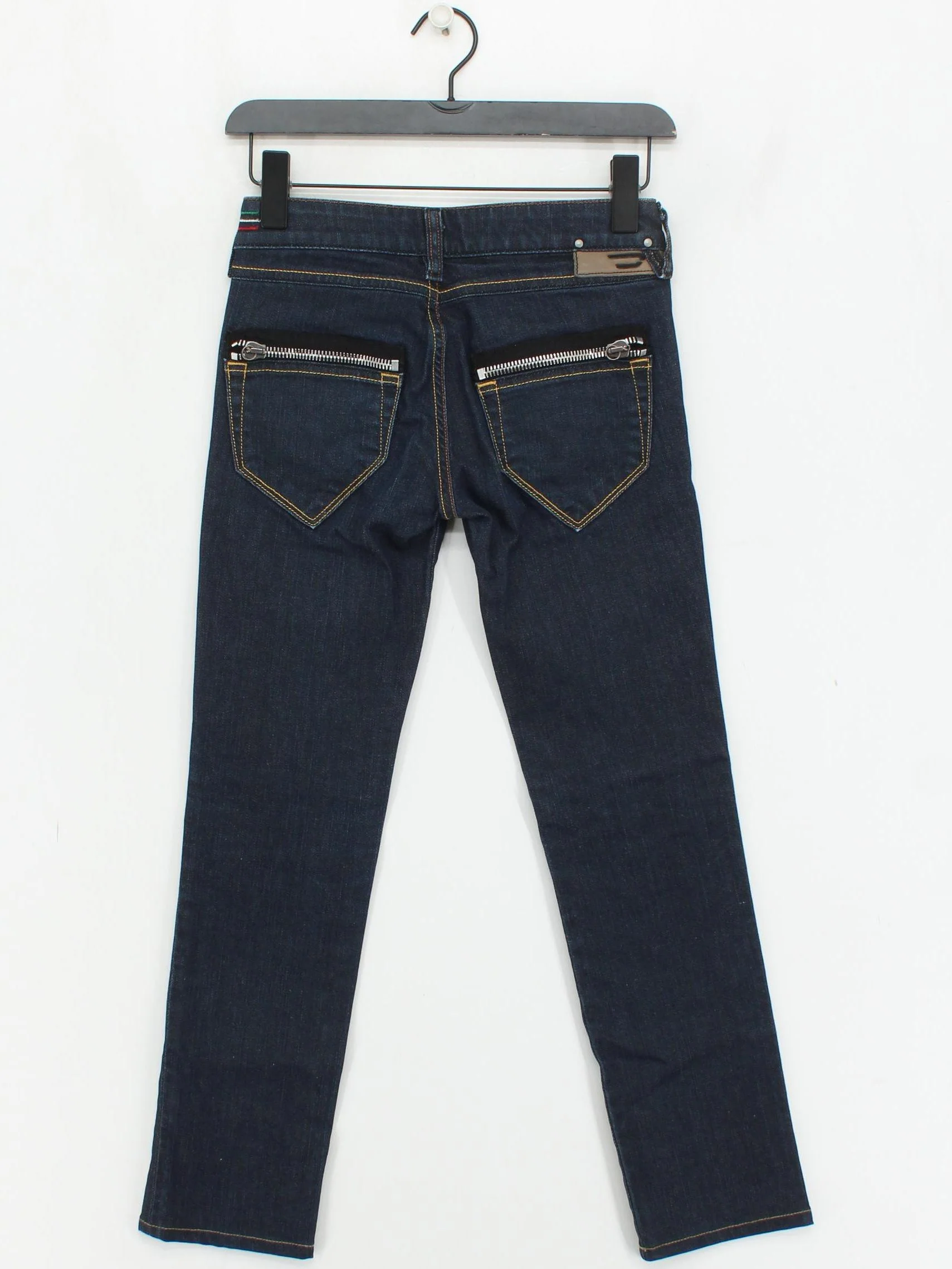 Diesel Men's Jeans W 24 in; L 30 in Blue Cotton with Elastane Skinny - Image 2