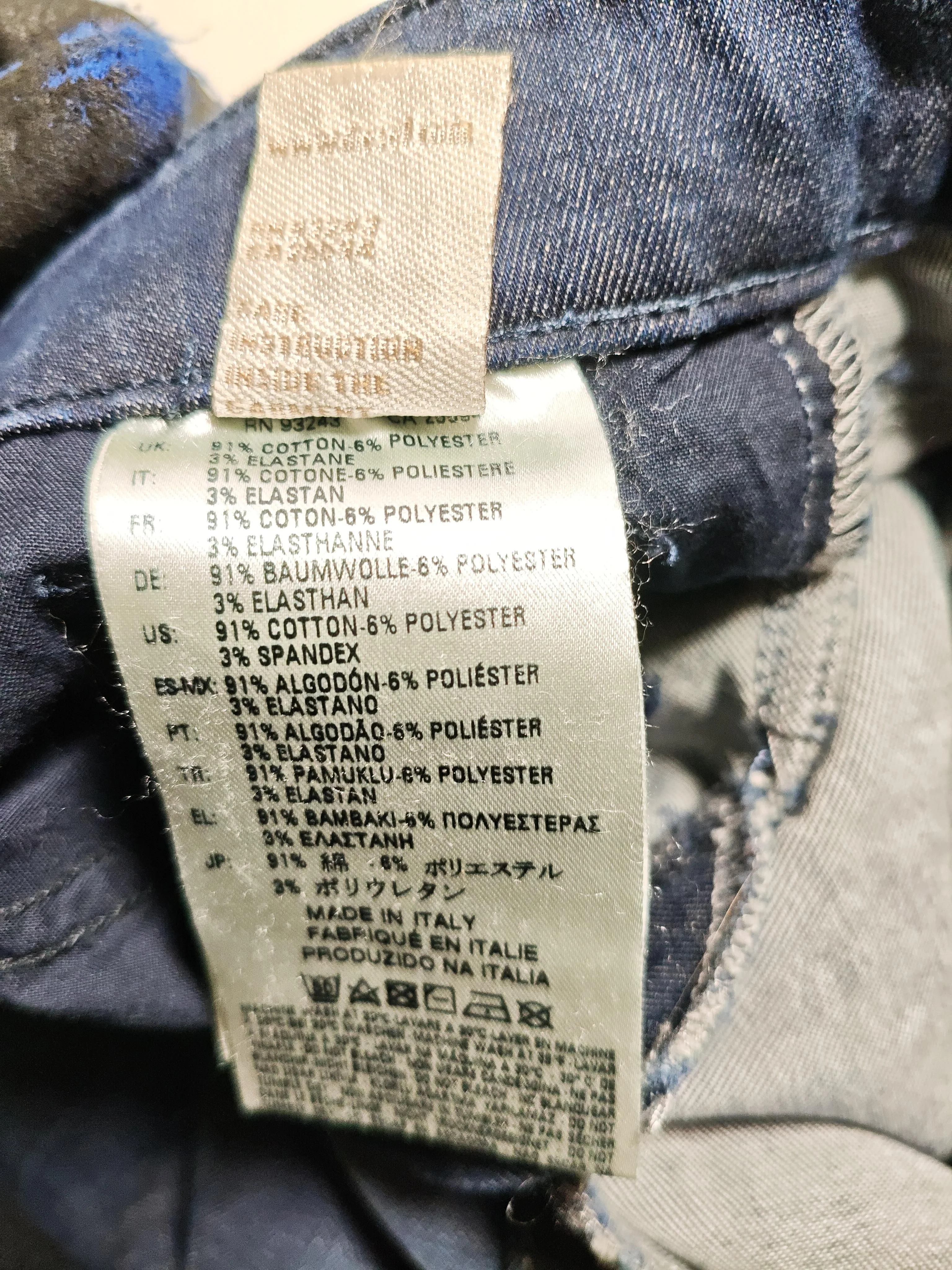 Diesel Men's Jeans W 27 in Blue Cotton with Polyester, Elastane Skinny - Image 6