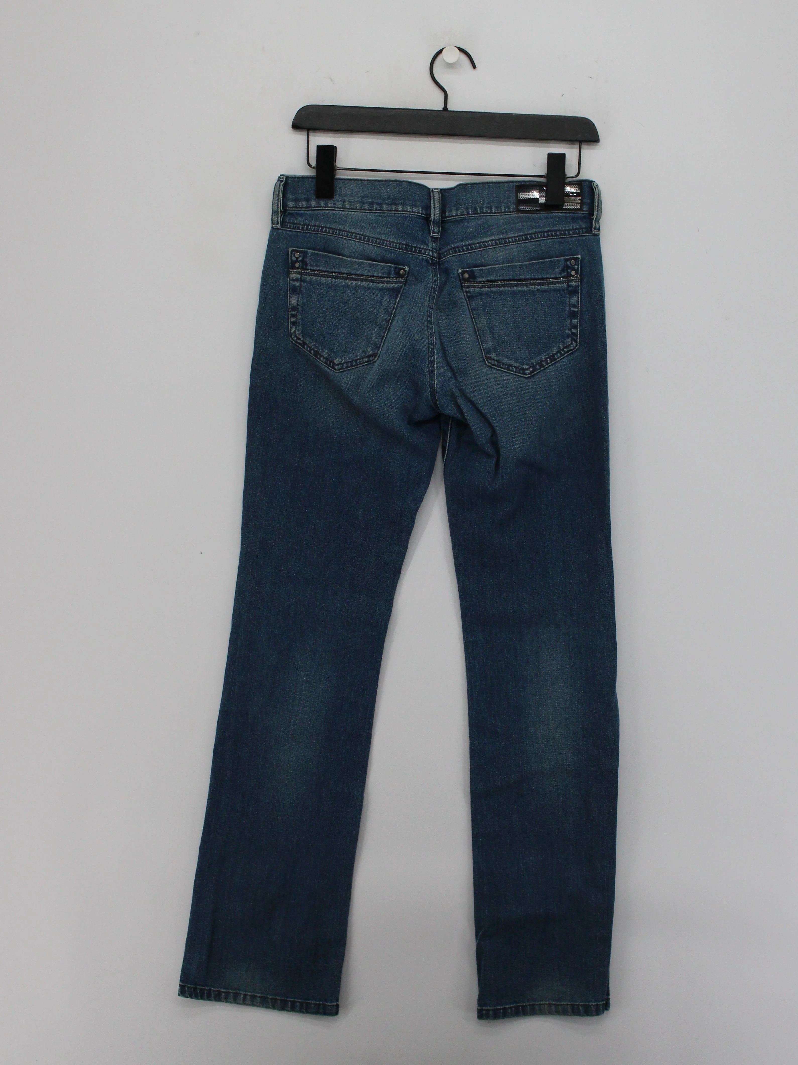 Diesel Men's Jeans W 27 in; L 30 in Blue Cotton with Elastane Straight - Image 2