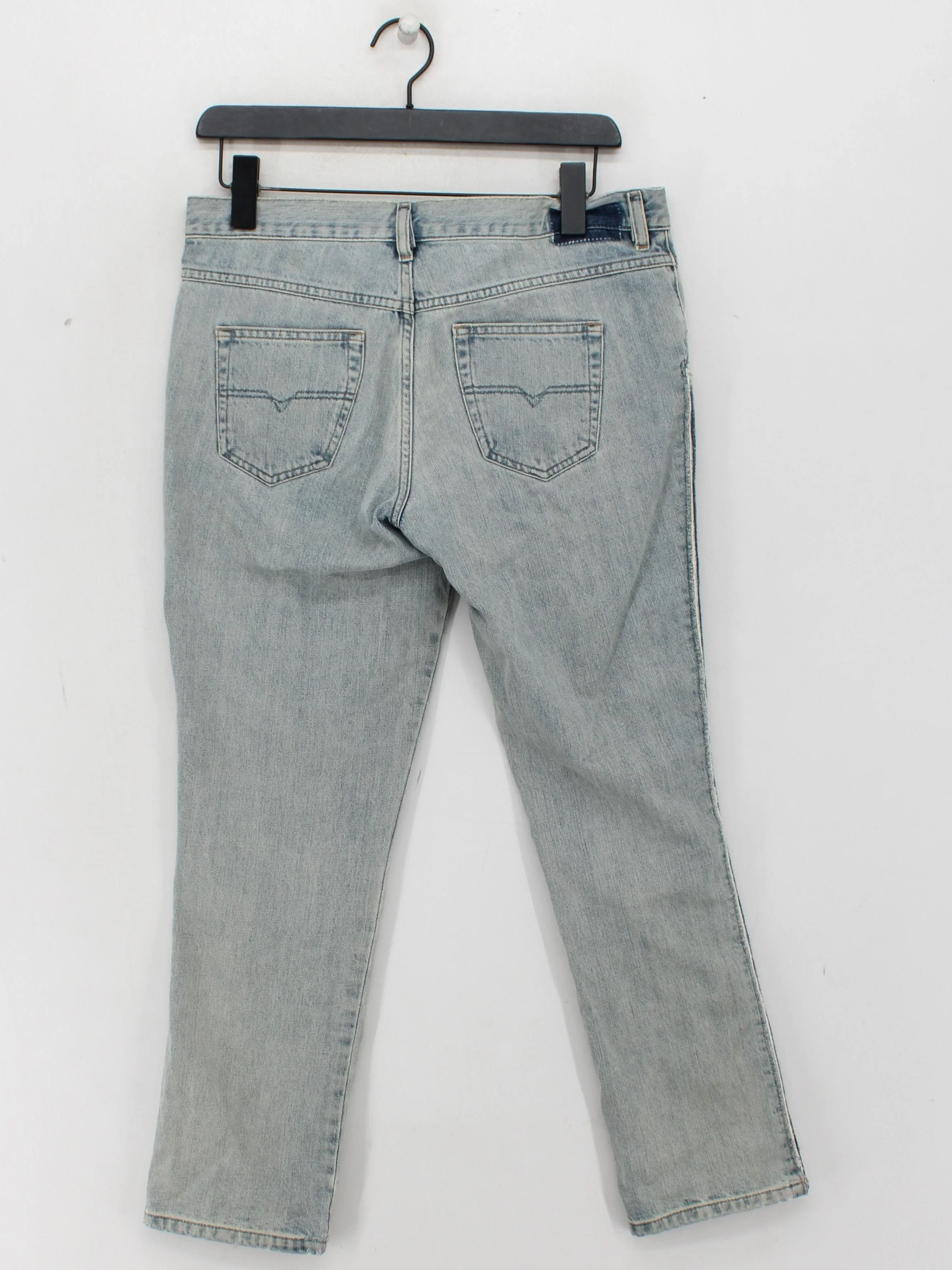 Diesel Men's Jeans W 28 in; L 32 in Blue 100% Cotton Straight - Image 2