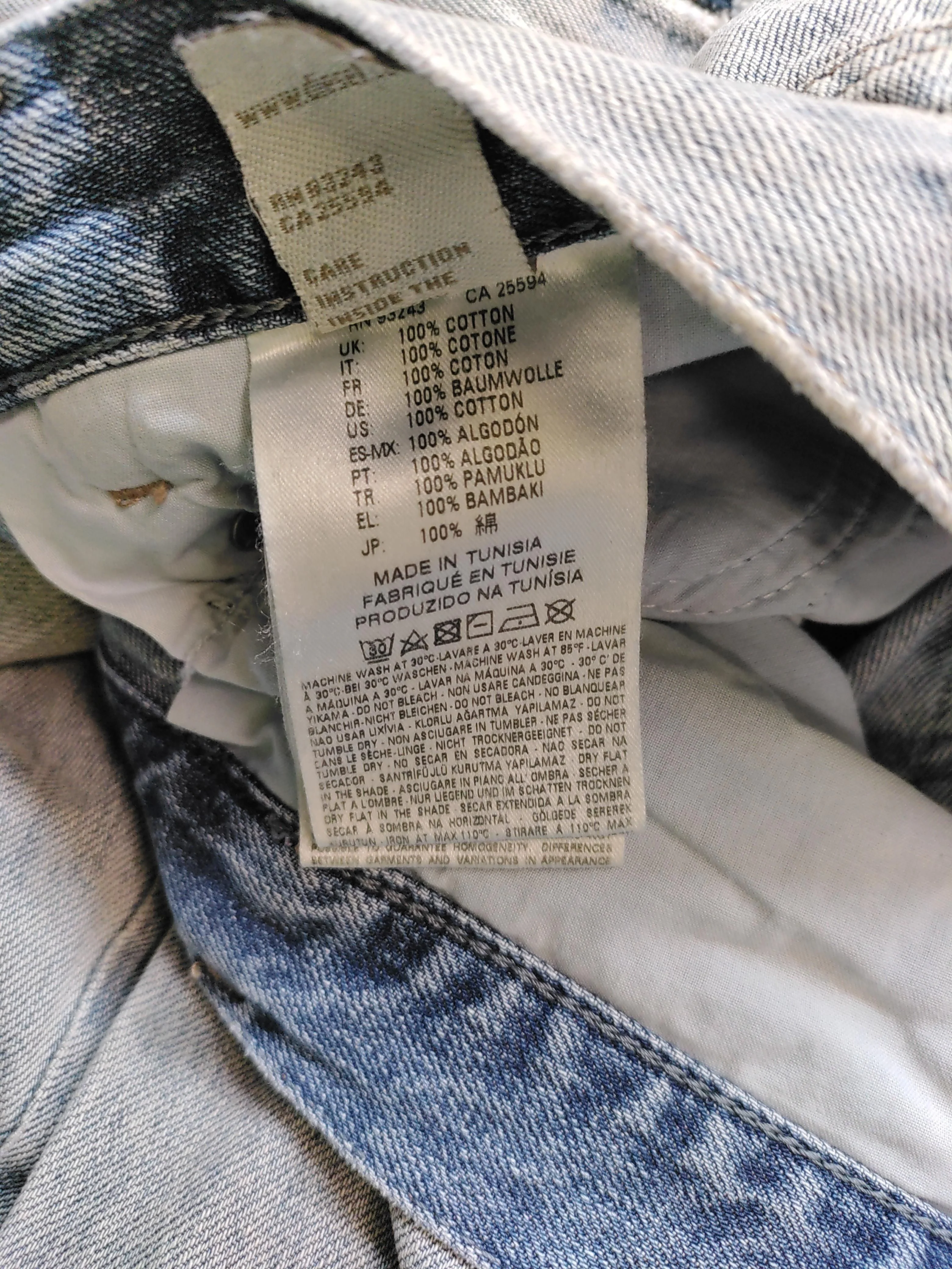 Diesel Men's Jeans W 28 in; L 32 in Blue 100% Cotton Straight - Image 6