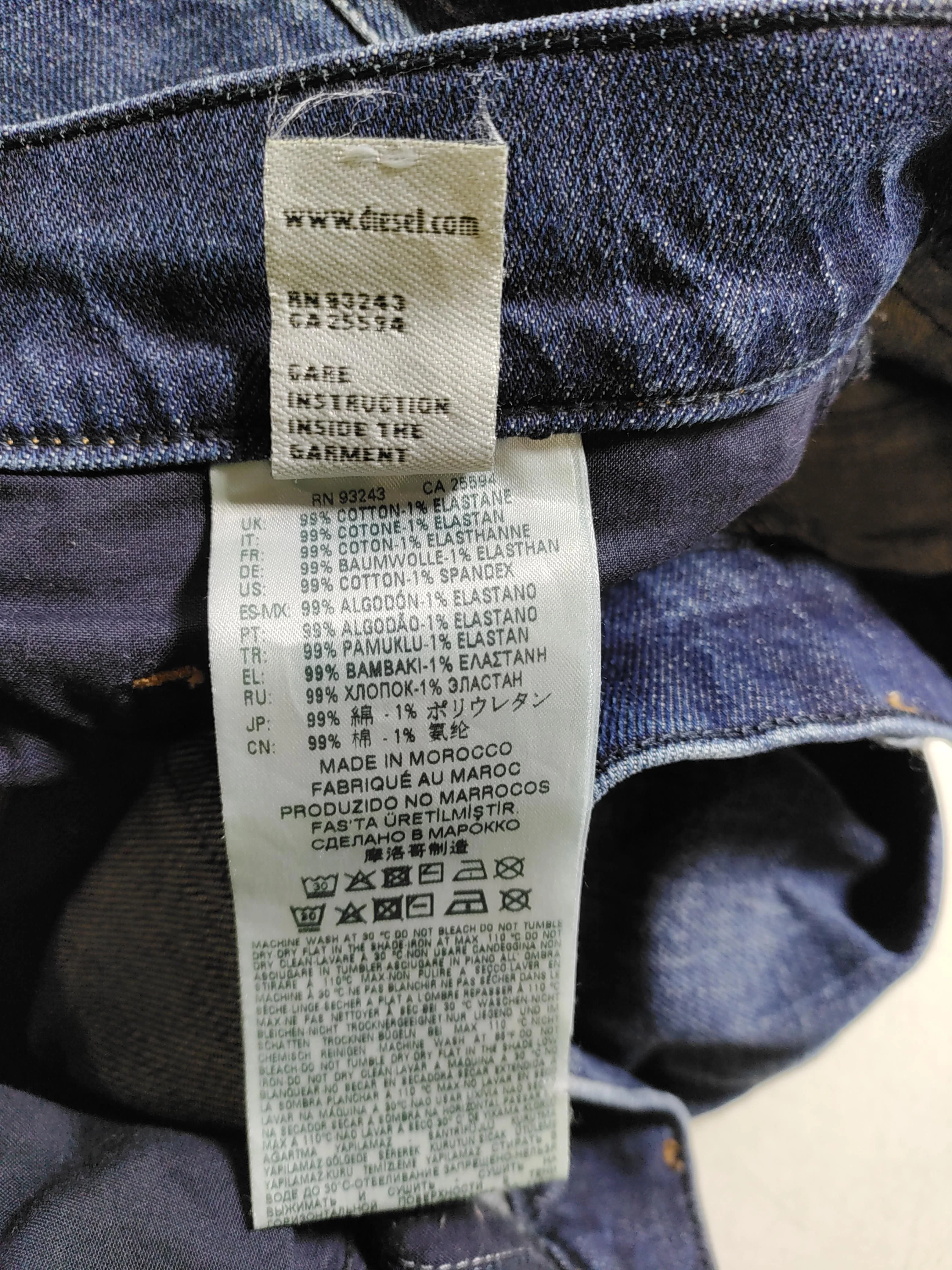 Diesel Men's Jeans W 29 in Blue Cotton with Elastane Straight - Image 7