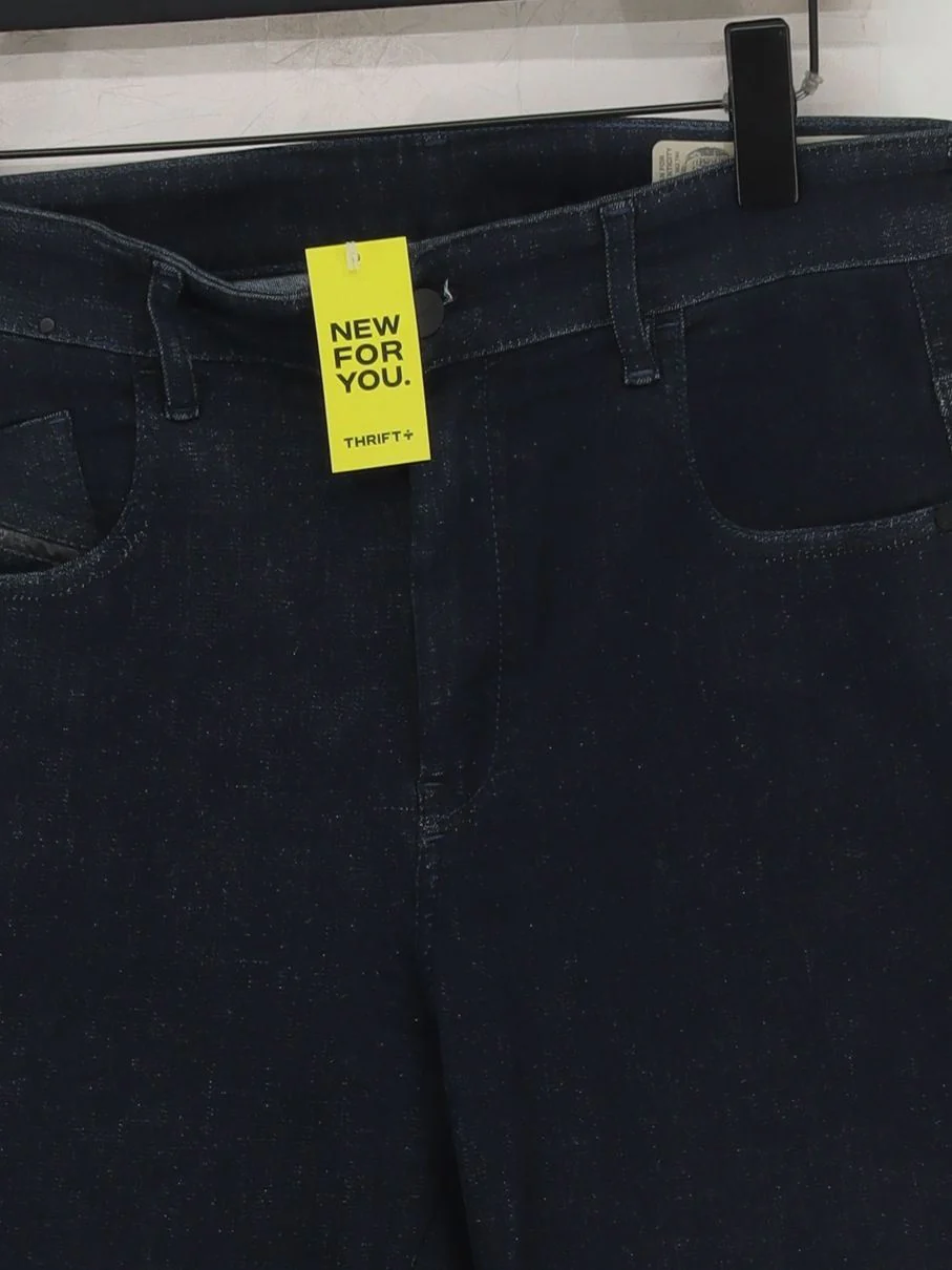 Diesel Men's Jeans W 30 in; L 30 in Blue Cotton with Polyester, Elastane Skinny - Image 3