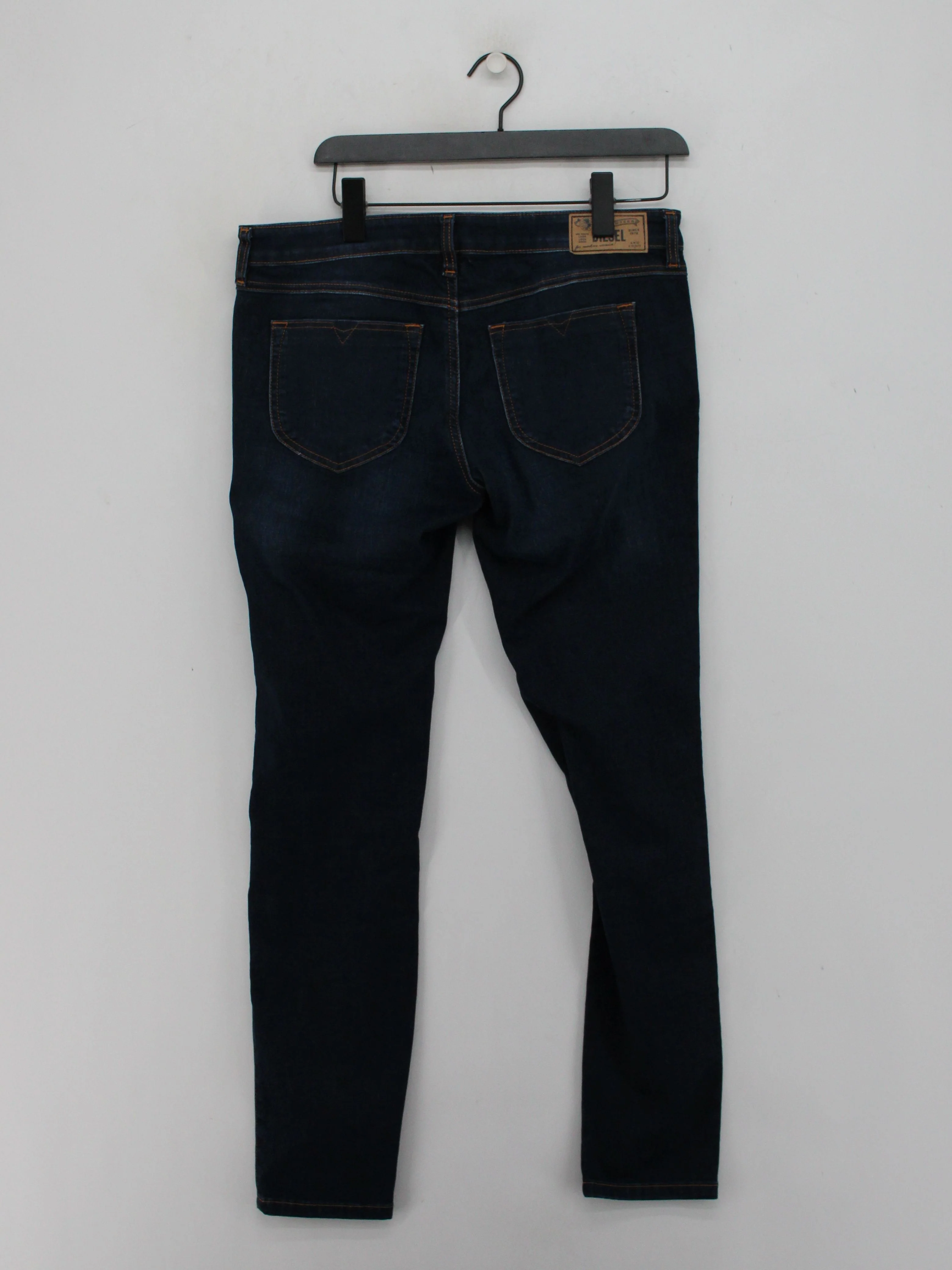 Diesel Men's Jeans W 31 in Blue Cotton with Polyester, Elastane Straight - Image 2