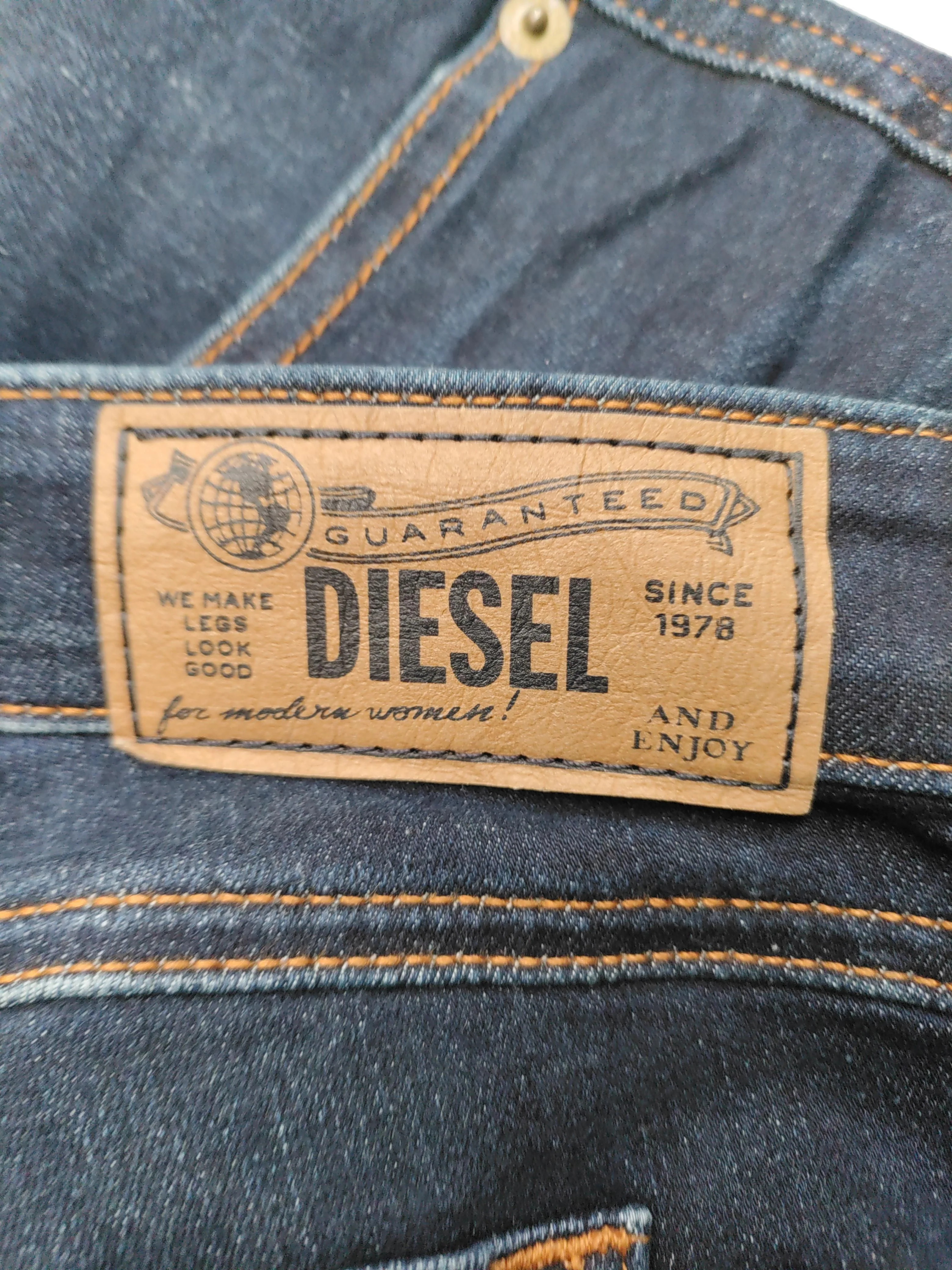Diesel Men's Jeans W 31 in Blue Cotton with Polyester, Elastane Straight - Image 5