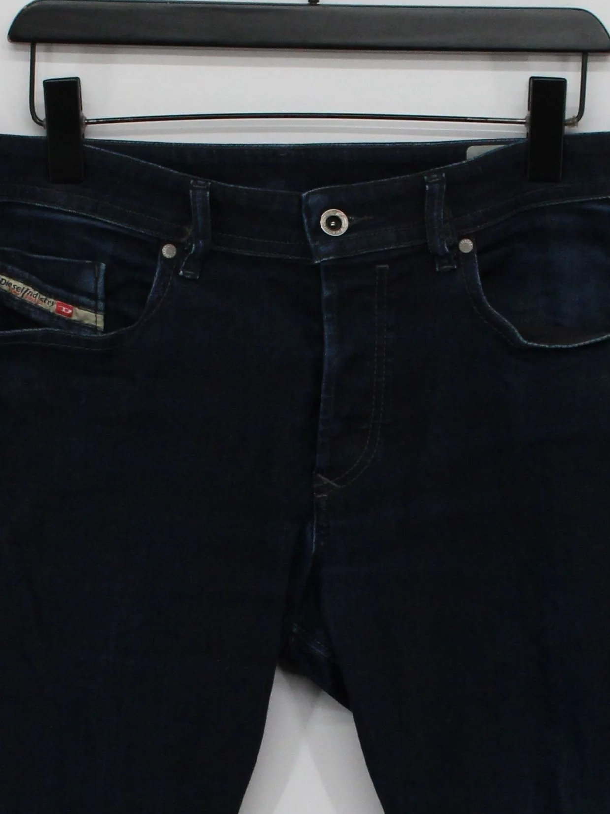 Diesel Men's Jeans W 31 in; L 32 in Blue Cotton with Polyester, Elastane Skinny - Image 3