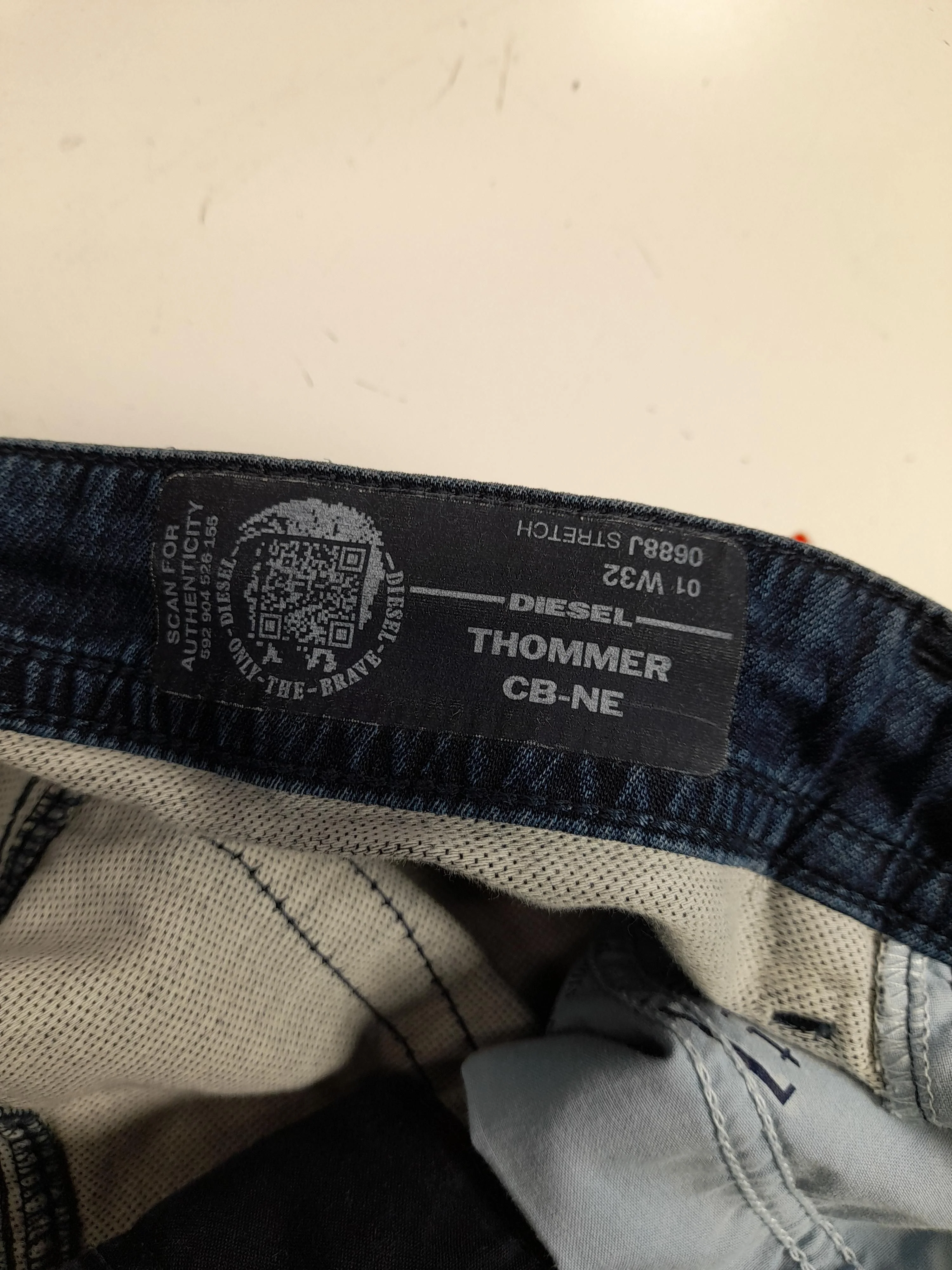 Diesel Men's Jeans W 32 in Blue Lyocell Modal with Cotton, Elastane Skinny - Image 5