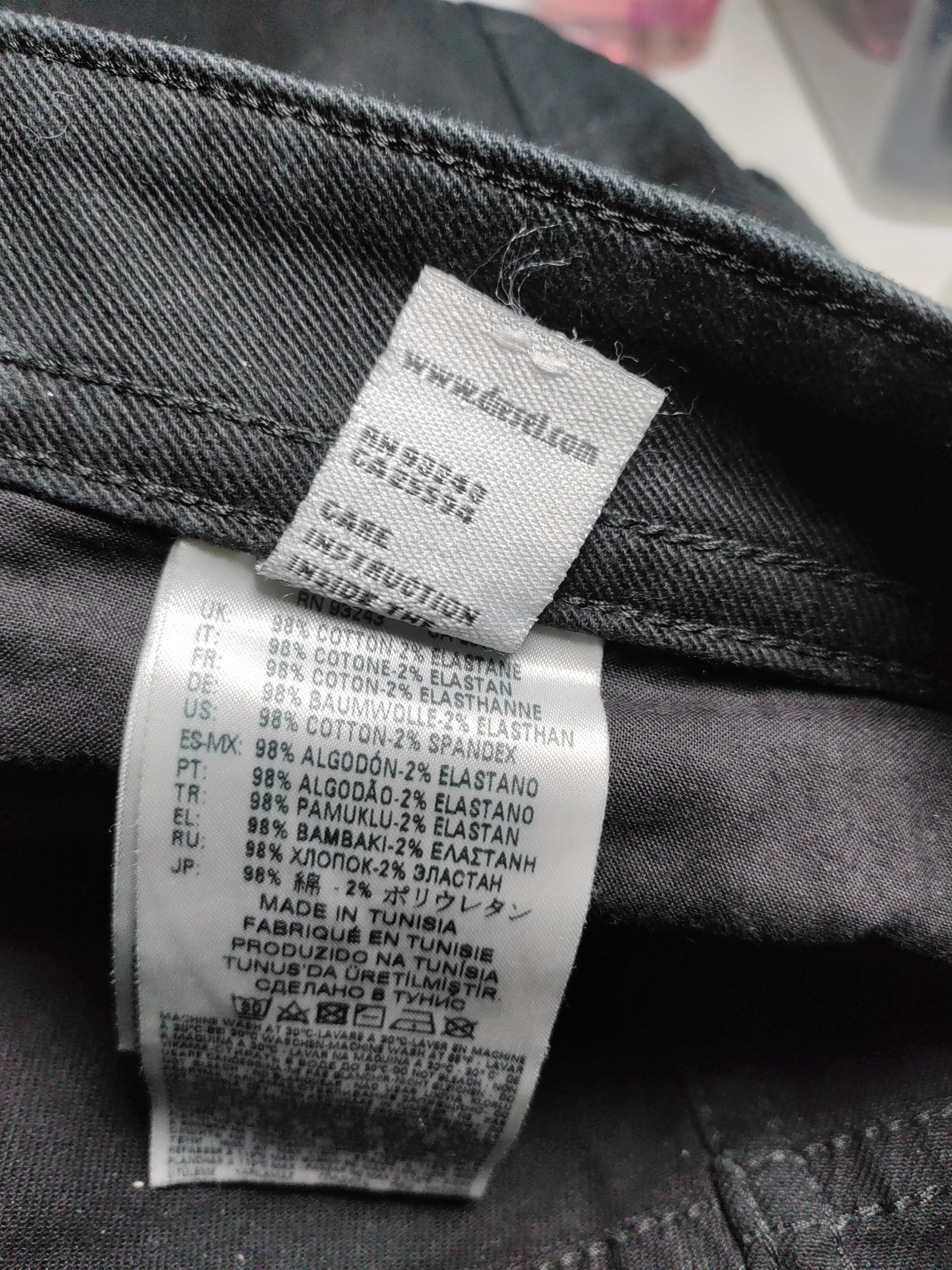 Diesel Men's Jeans W 32 in; L 30 in Black Cotton with Elastane Skinny - Image 6