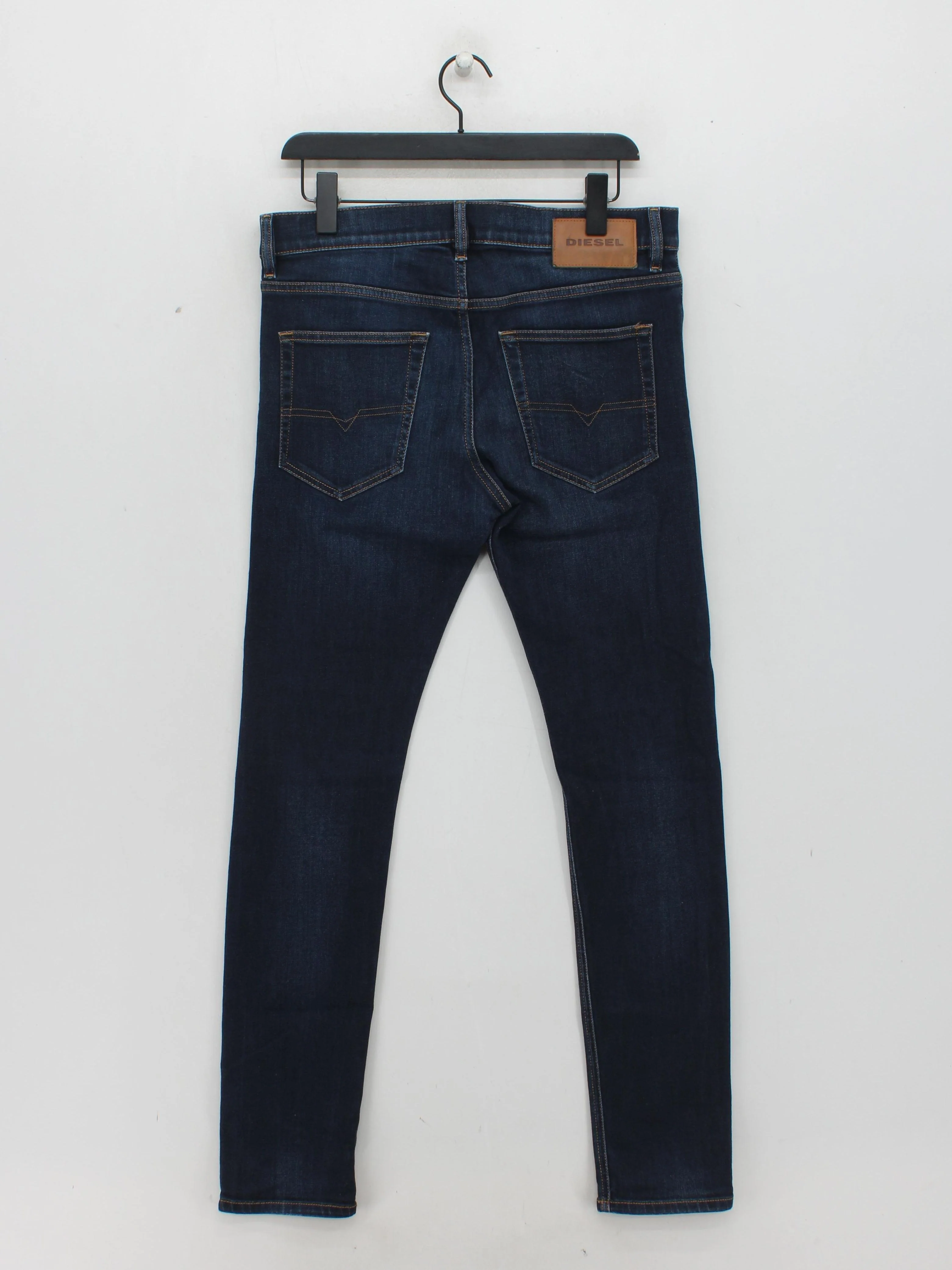 Diesel Men's Jeans W 32 in; L 32 in Blue Cotton with Elastane Skinny - Image 2