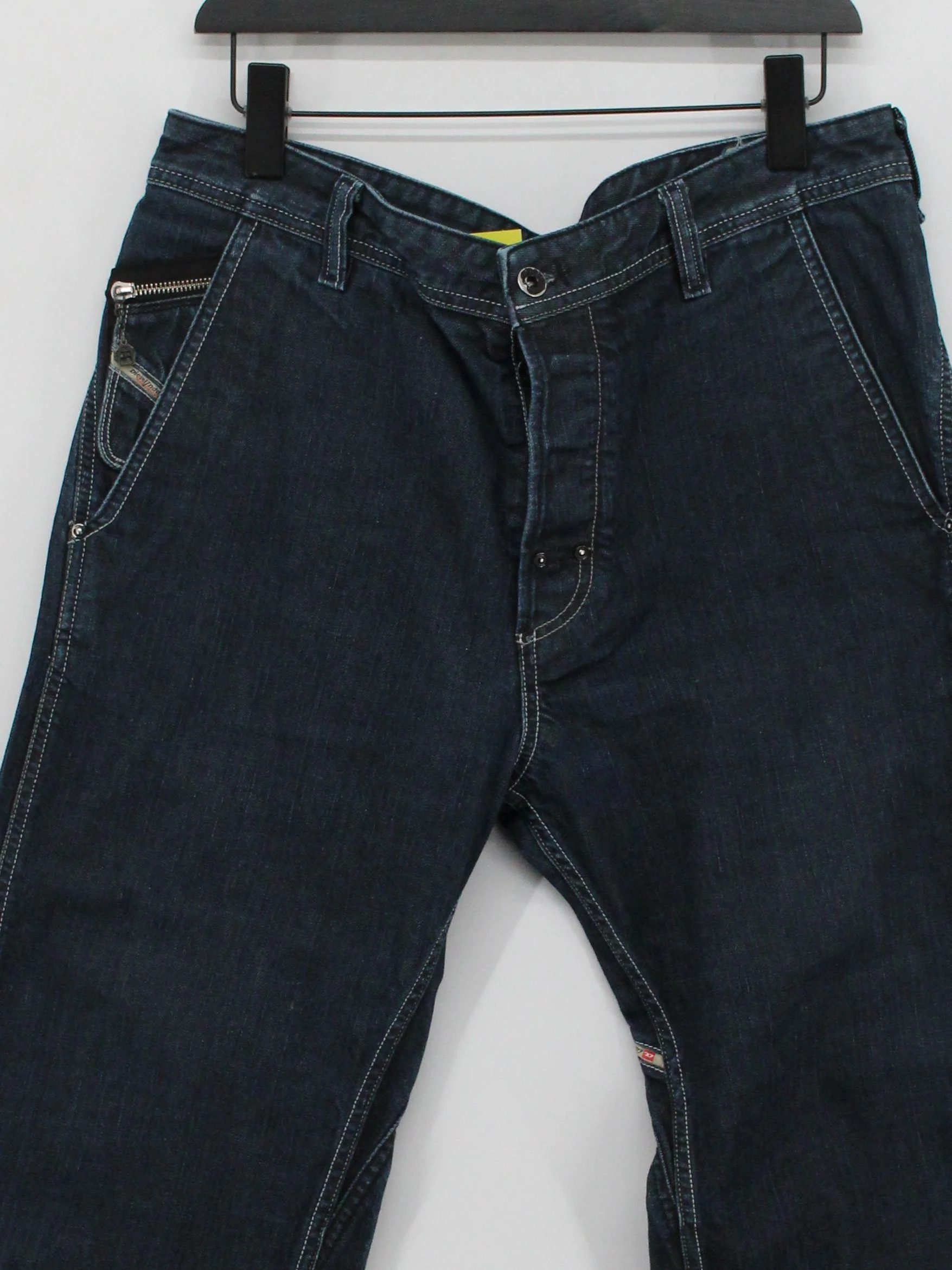 Diesel Men's Jeans W 33 in; L 30 in Blue 100% Cotton Straight - Image 3
