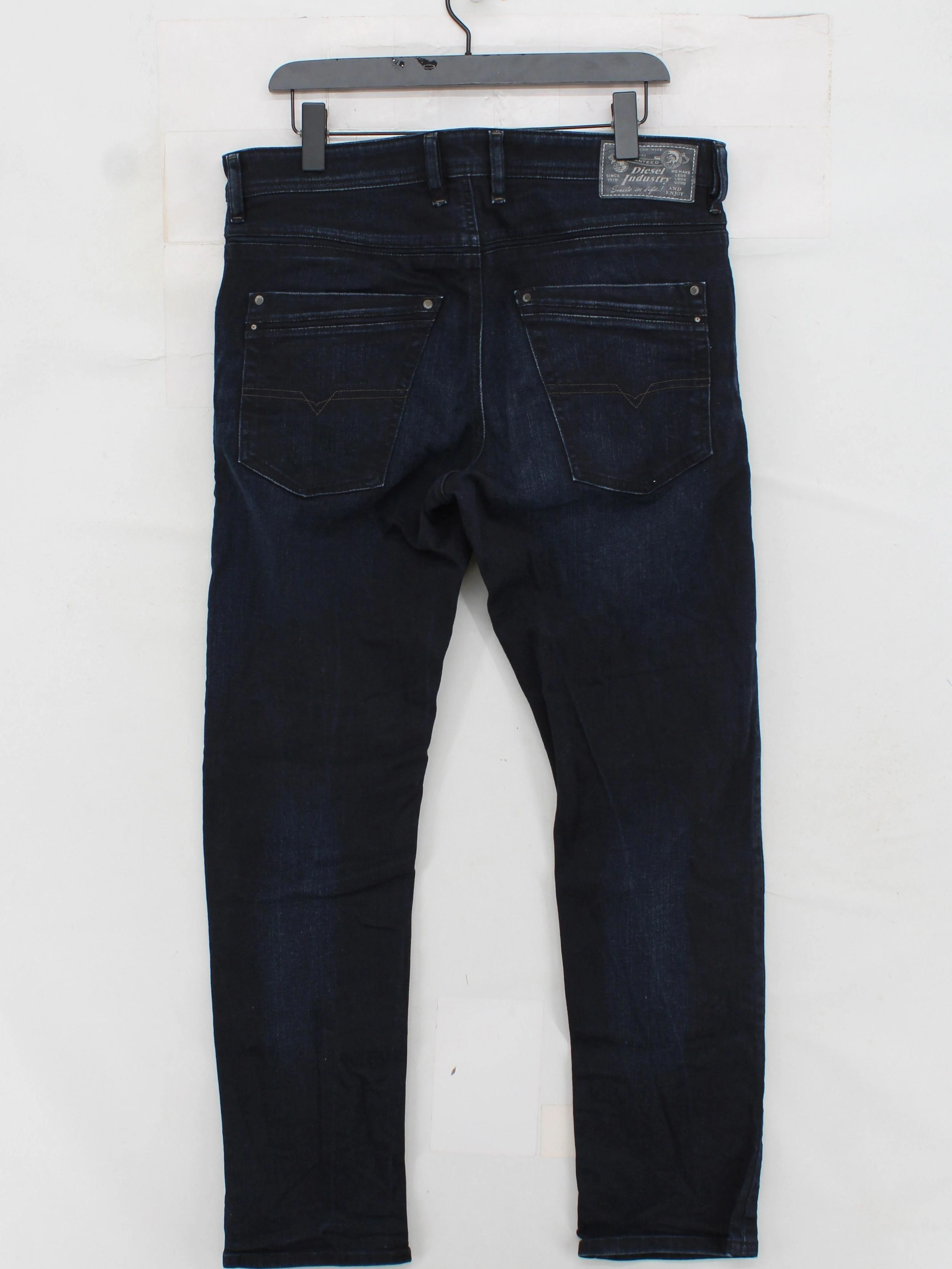Diesel Men's Jeans W 34 in Blue Cotton with Elastane Straight - Image 2