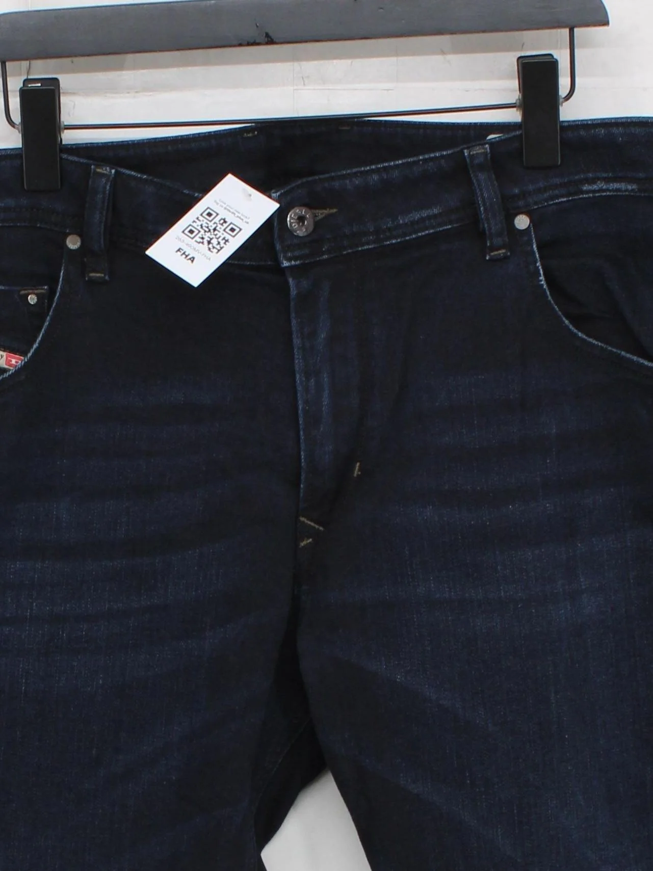 Diesel Men's Jeans W 34 in Blue Cotton with Elastane Straight - Image 3