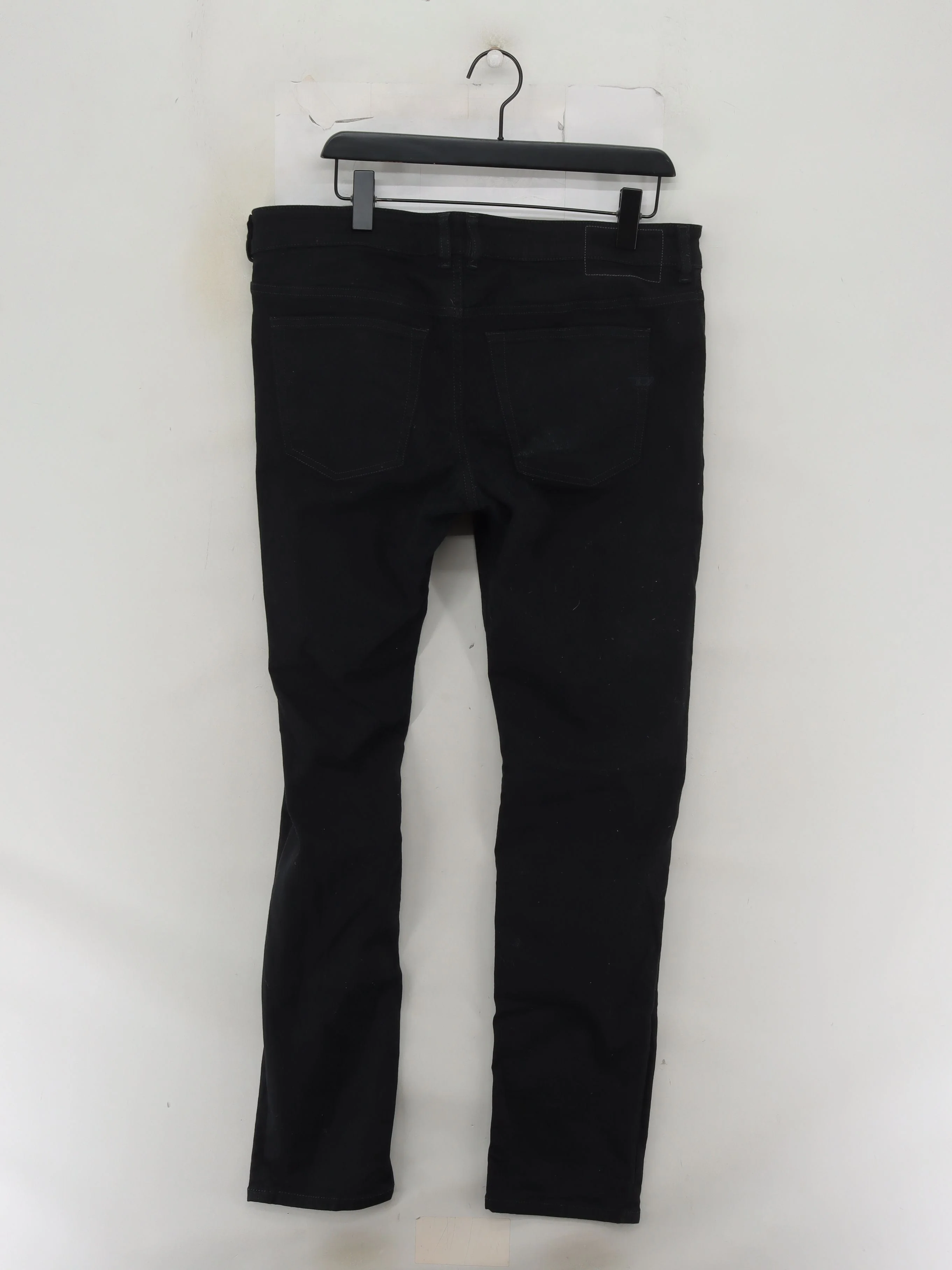 Diesel Men's Jeans W 36 in Black Cotton with Elastane Straight - Image 2