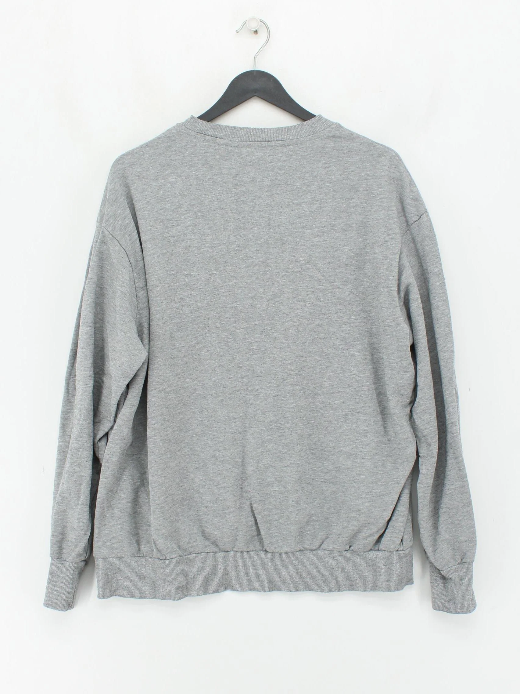 Diesel Men's Jumper L Grey Graphic 100% Other Crew Neck Pullover - Image 2
