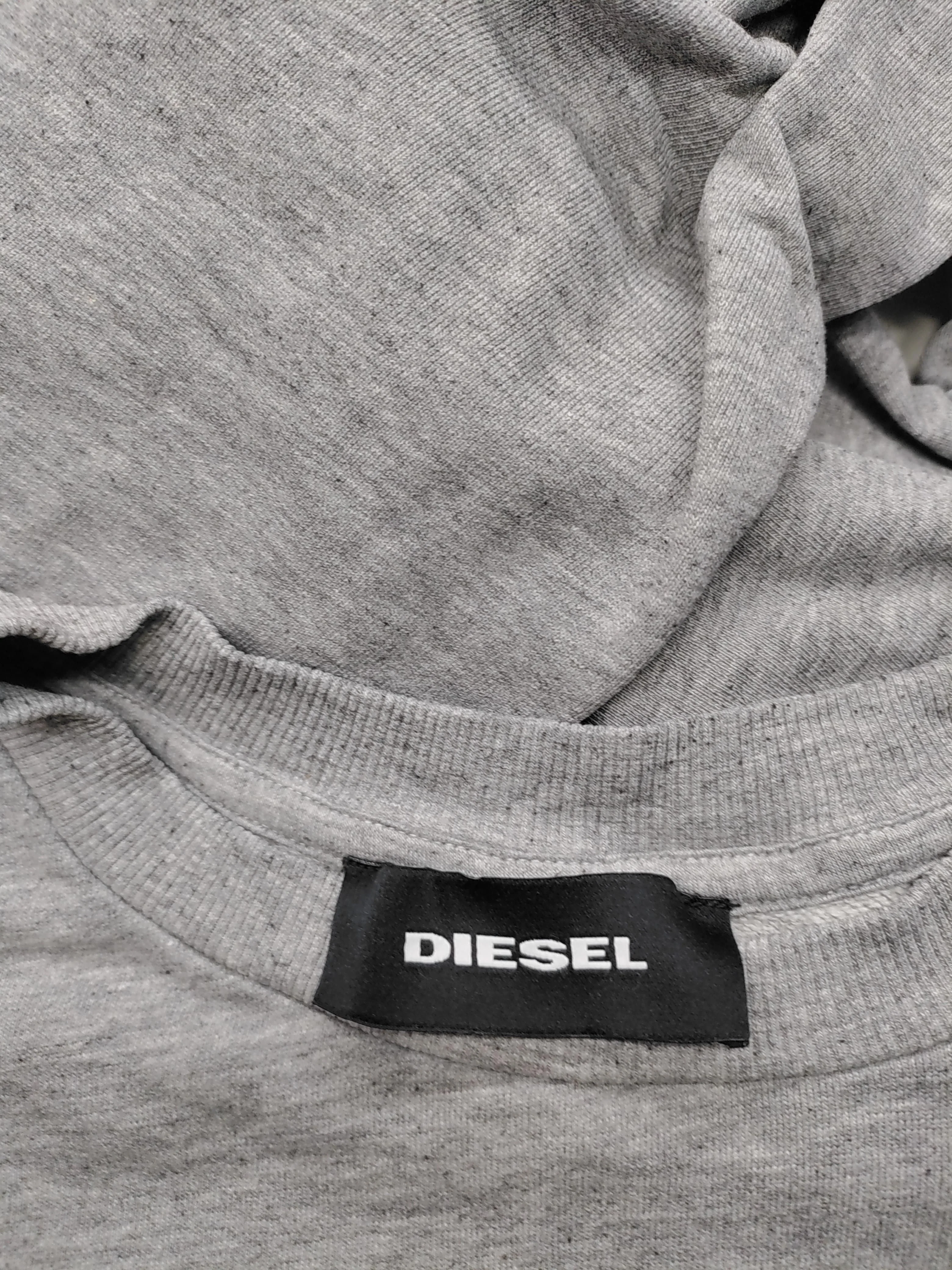 Diesel Men's Jumper L Grey Graphic 100% Other Crew Neck Pullover - Image 5