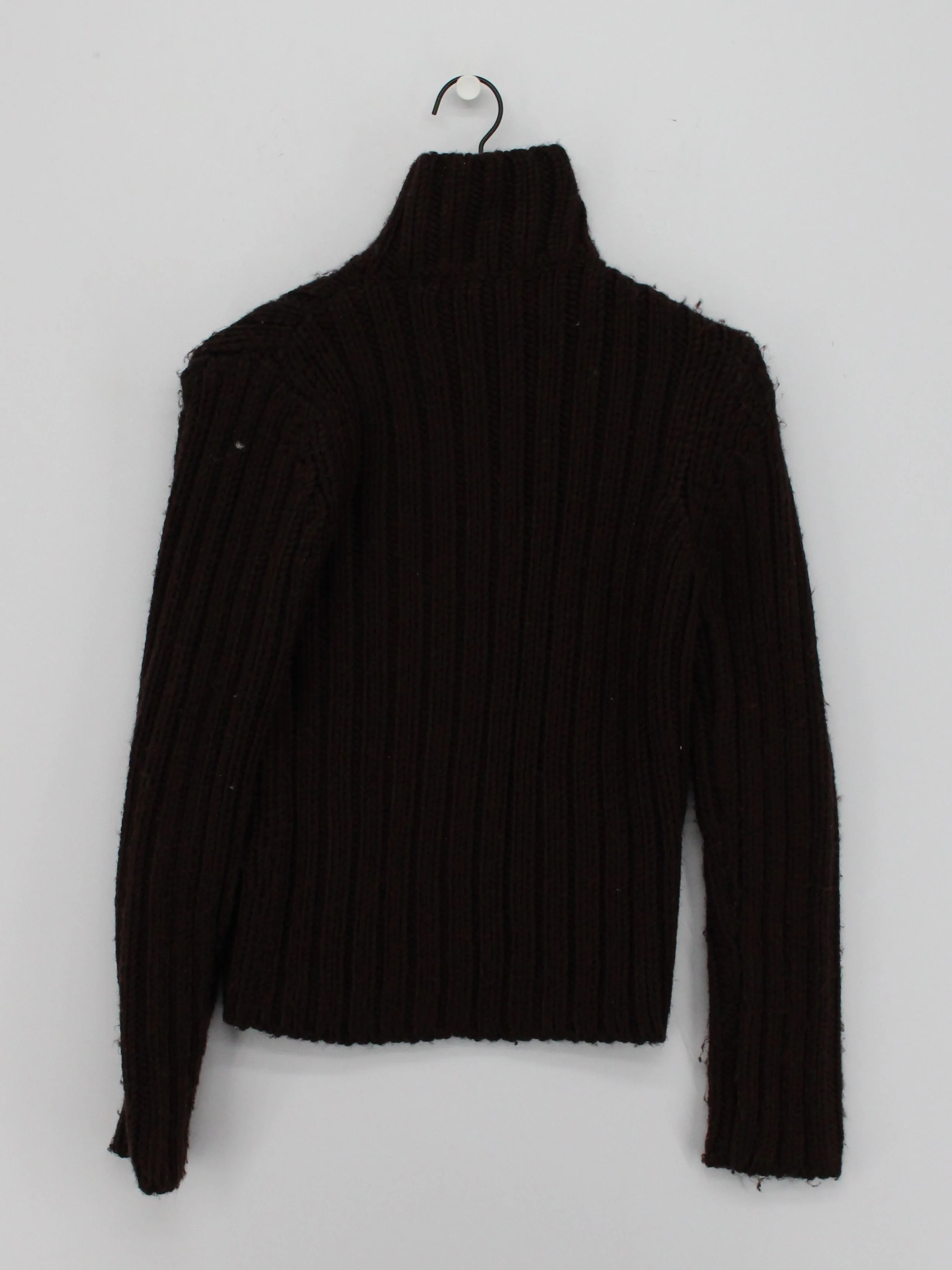 Diesel Men's Jumper S Brown Acrylic with Wool Roll Neck Pullover - Image 2