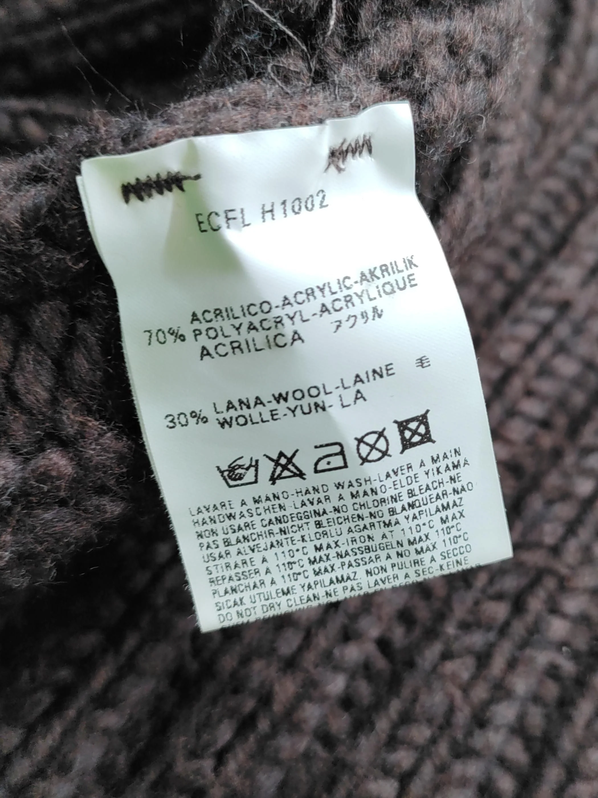 Diesel Men's Jumper S Brown Acrylic with Wool Roll Neck Pullover - Image 6