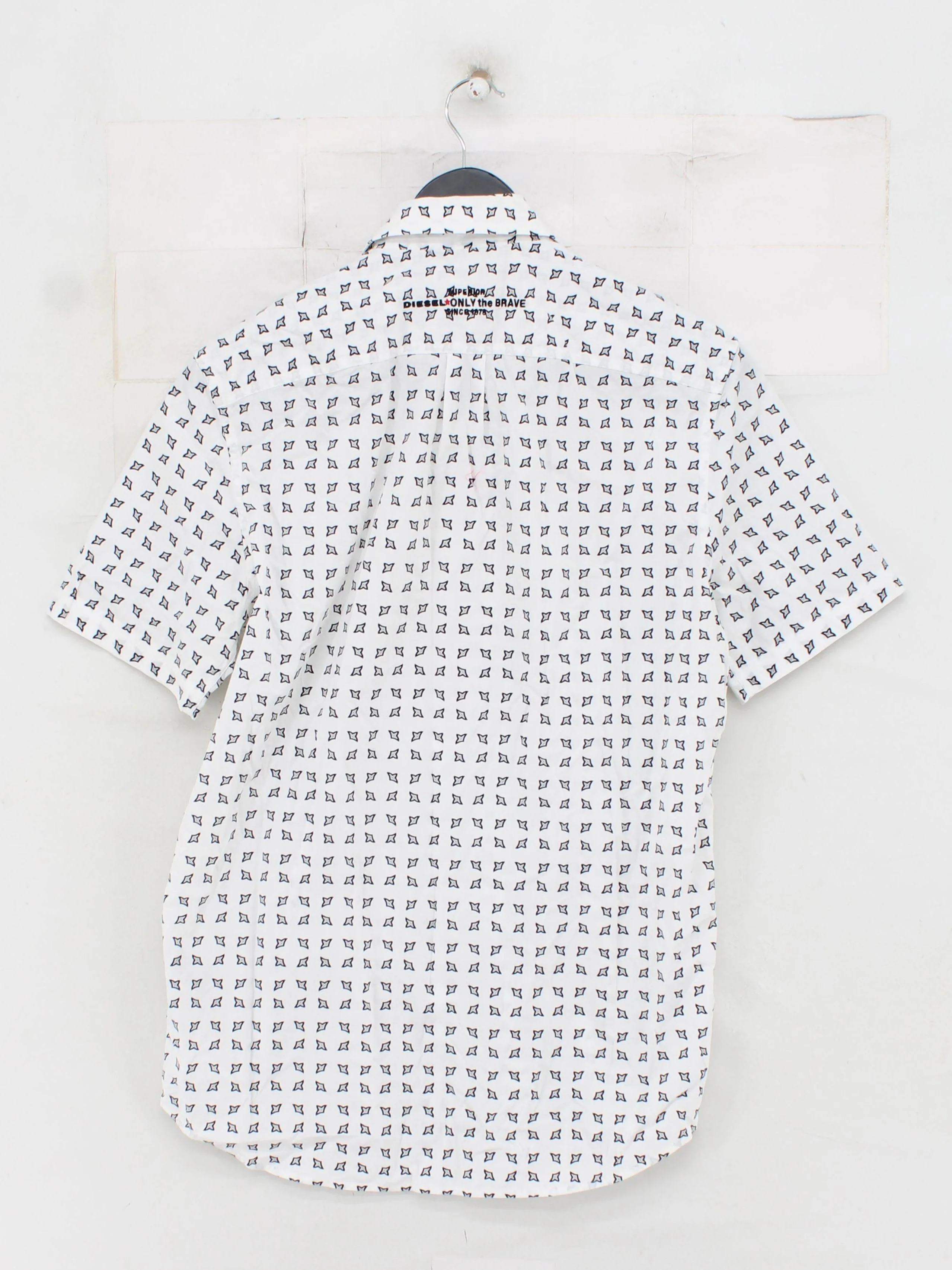 Diesel Men's Shirt S White 100% Cotton Basic - Image 2