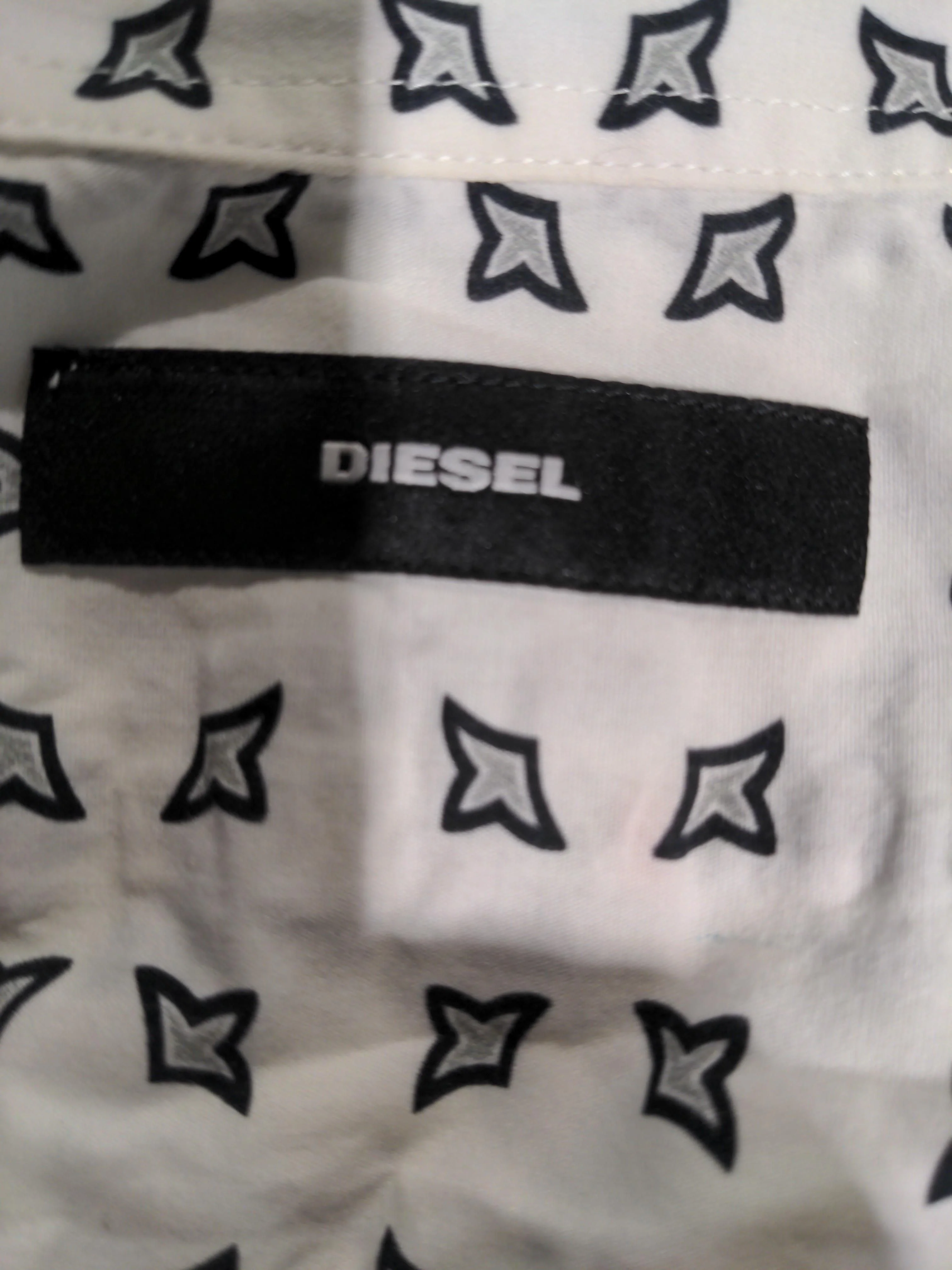 Diesel Men's Shirt S White 100% Cotton Basic - Image 5