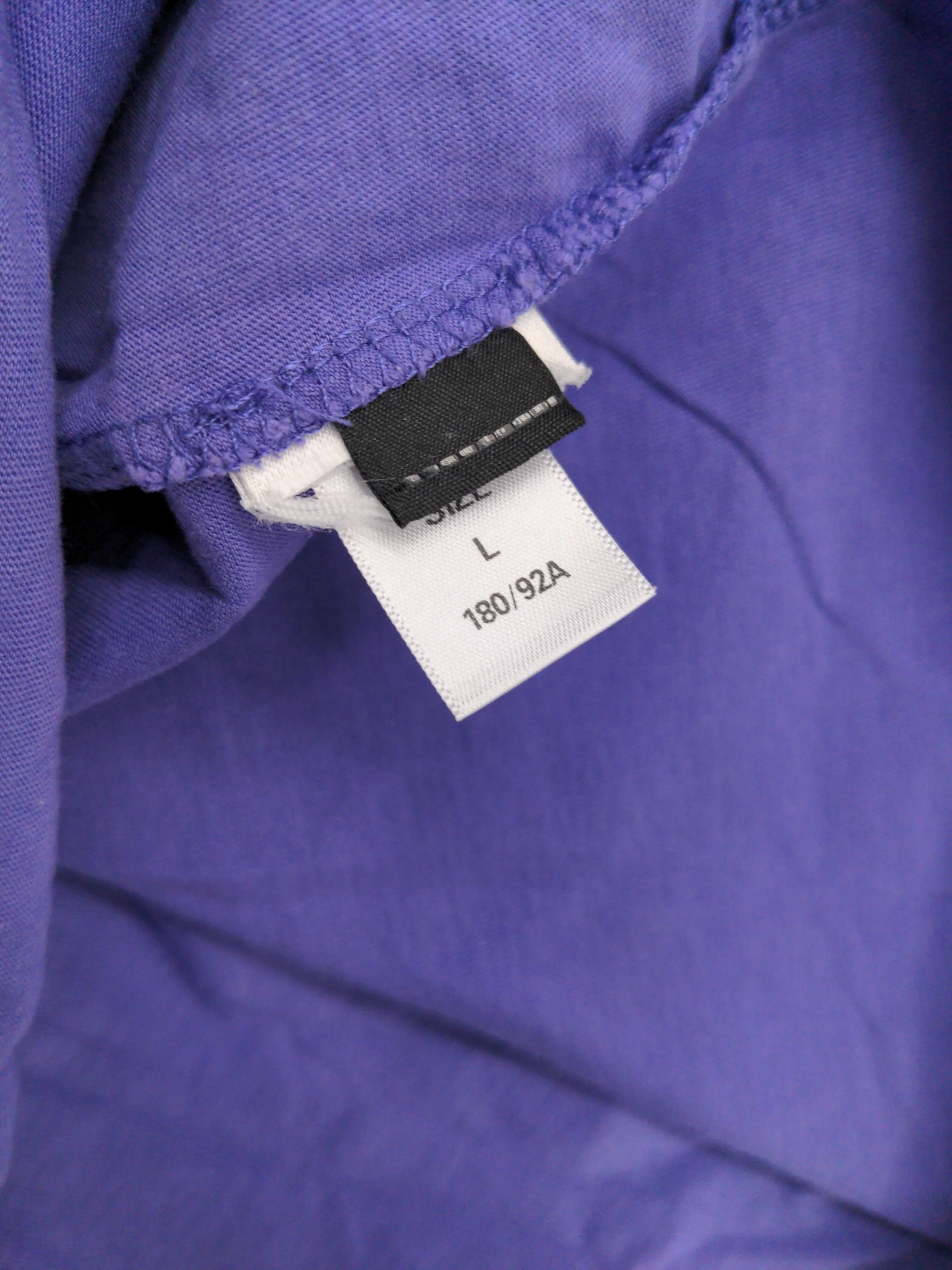 Diesel Men's T-Shirt L Purple Graphic 100% Cotton Basic - Image 6