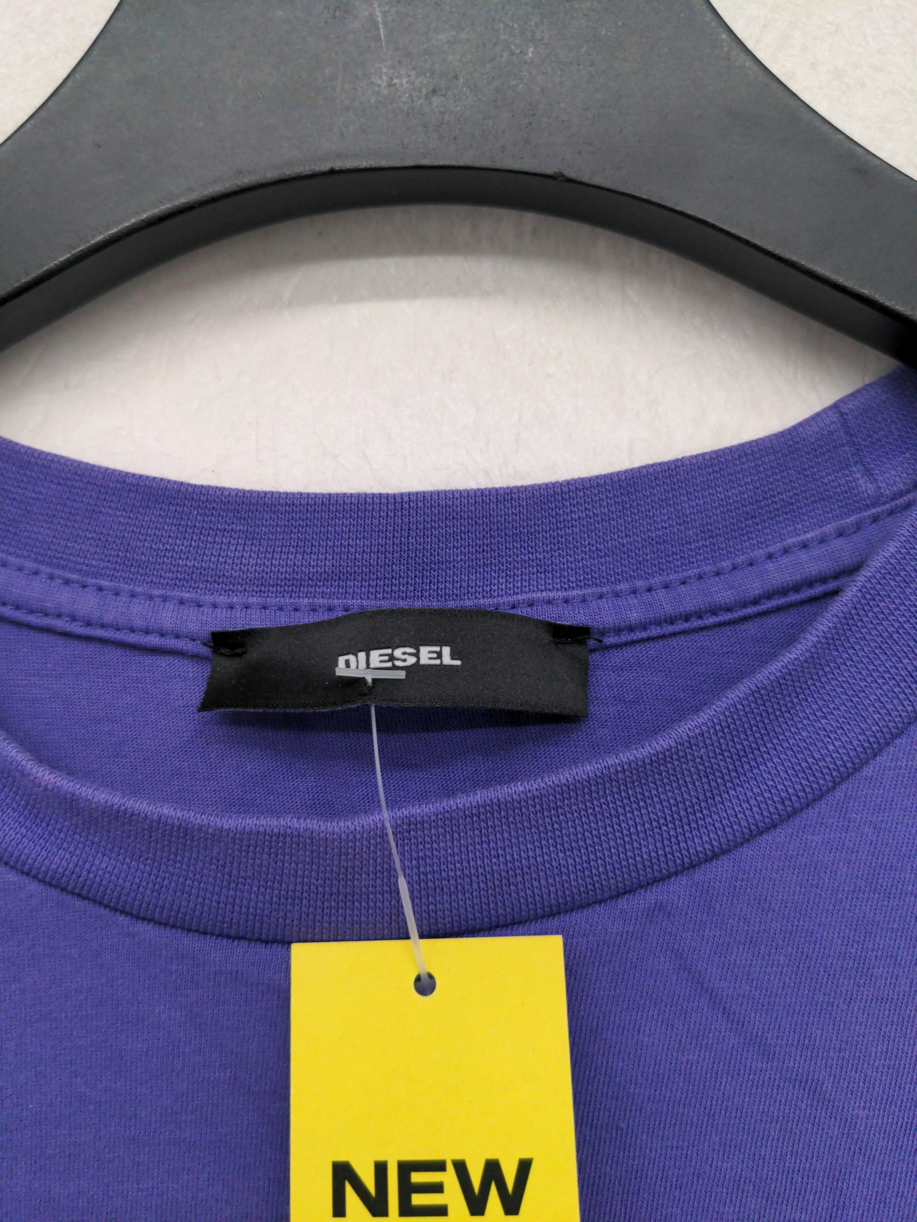 Diesel Men's T-Shirt L Purple Graphic 100% Cotton Basic - Image 7