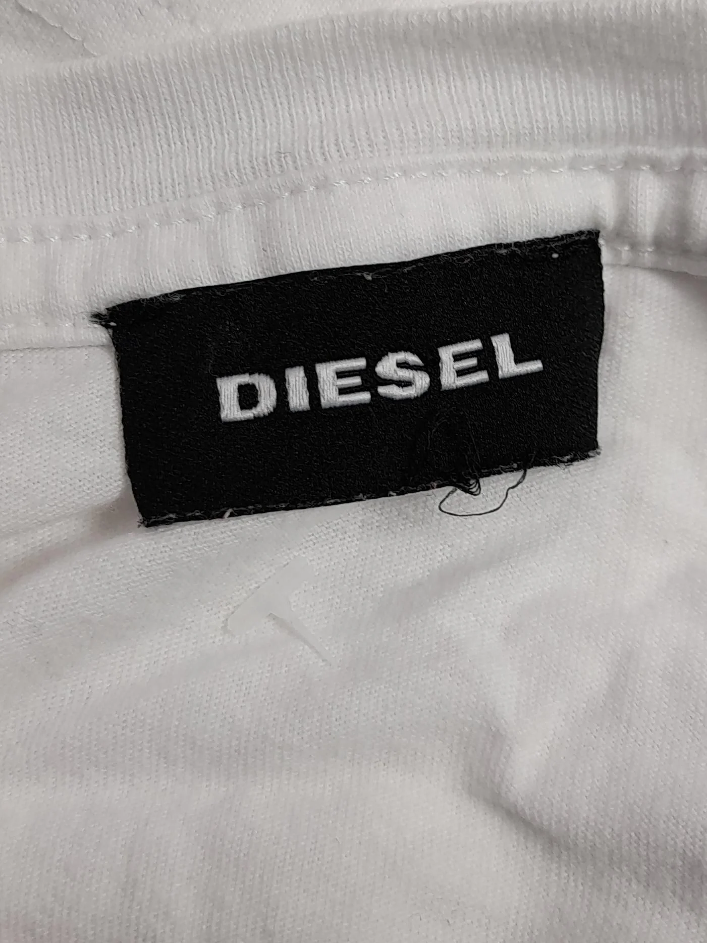 Diesel Men's T-Shirt L White Graphic 100% Cotton Basic - Image 5