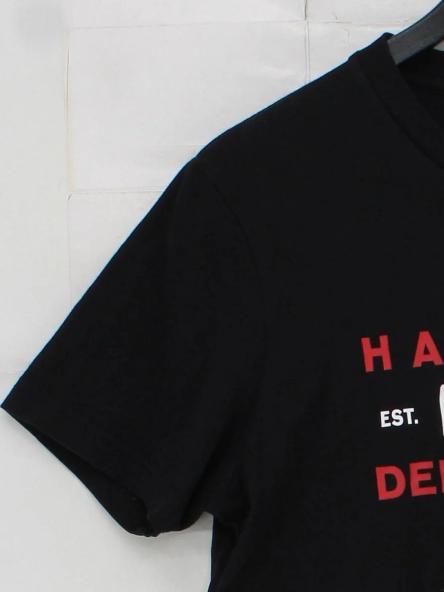 Diesel Men's T-Shirt M Black Graphic 100% Cotton Basic - Image 4