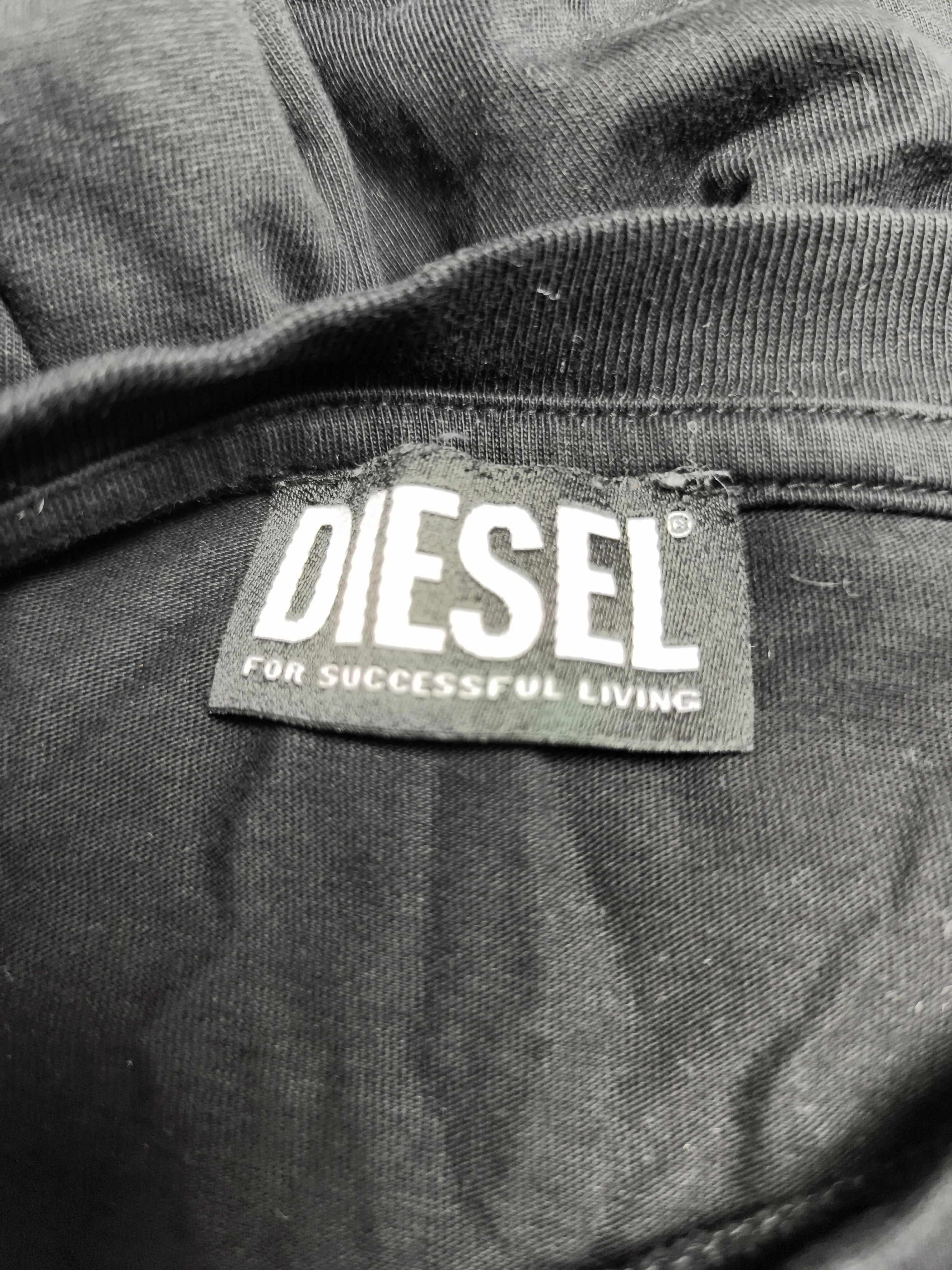Diesel Men's T-Shirt M Black Graphic 100% Cotton Basic - Image 5