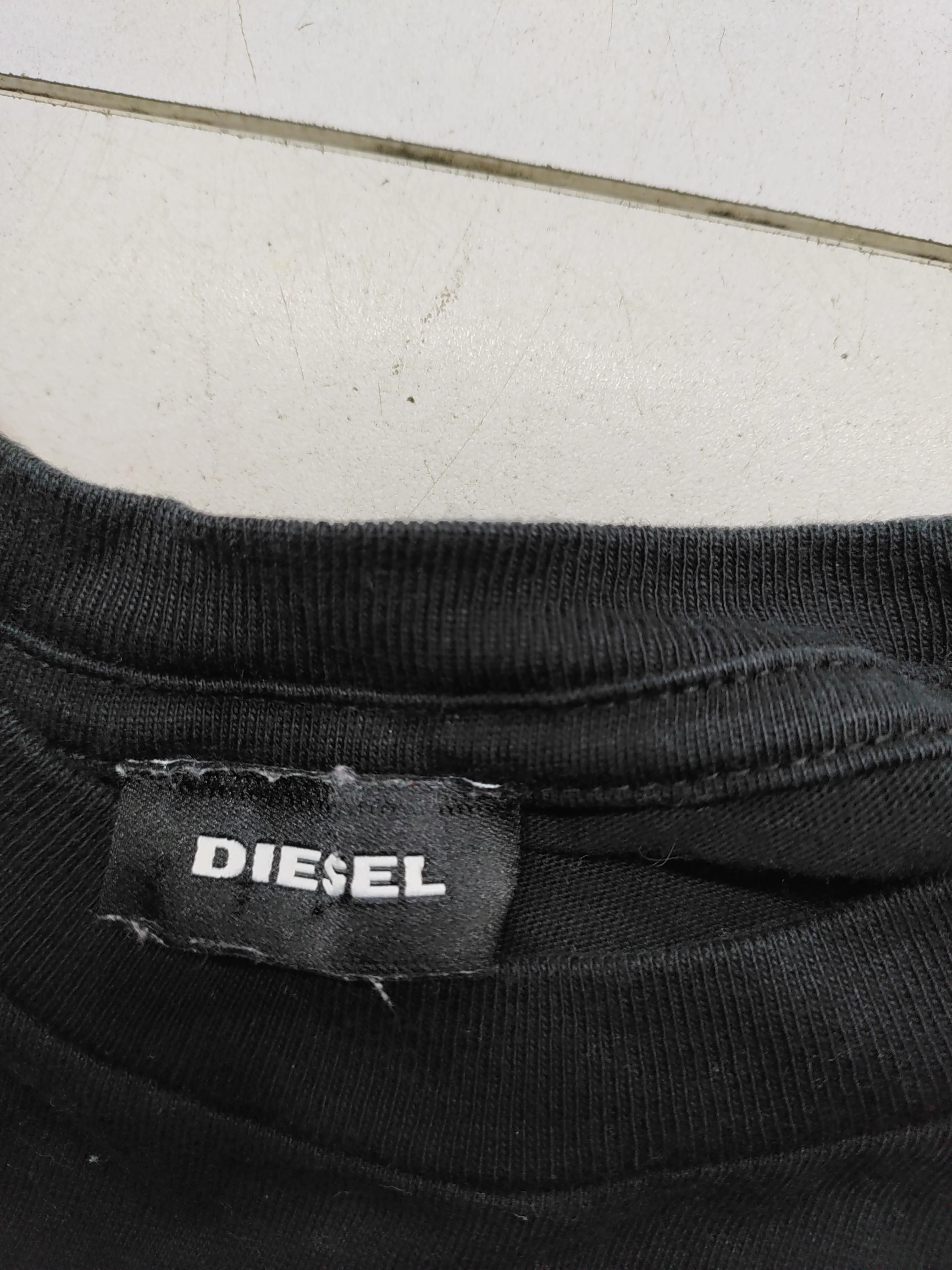 Diesel Men's T-Shirt M Black Graphic 100% Cotton Basic - Image 6