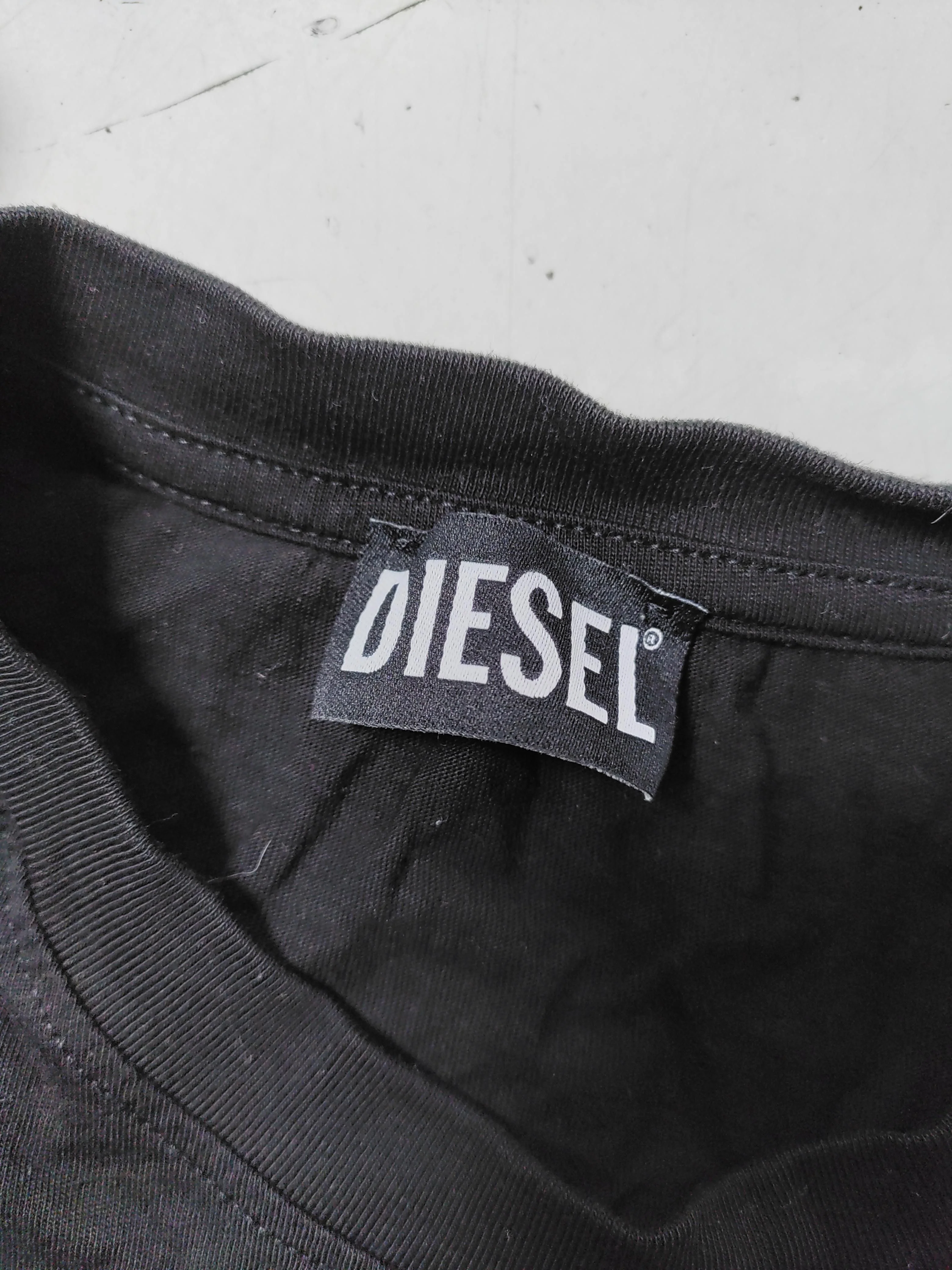 Diesel Men's T-Shirt M Black Graphic 100% Cotton Basic - Image 6
