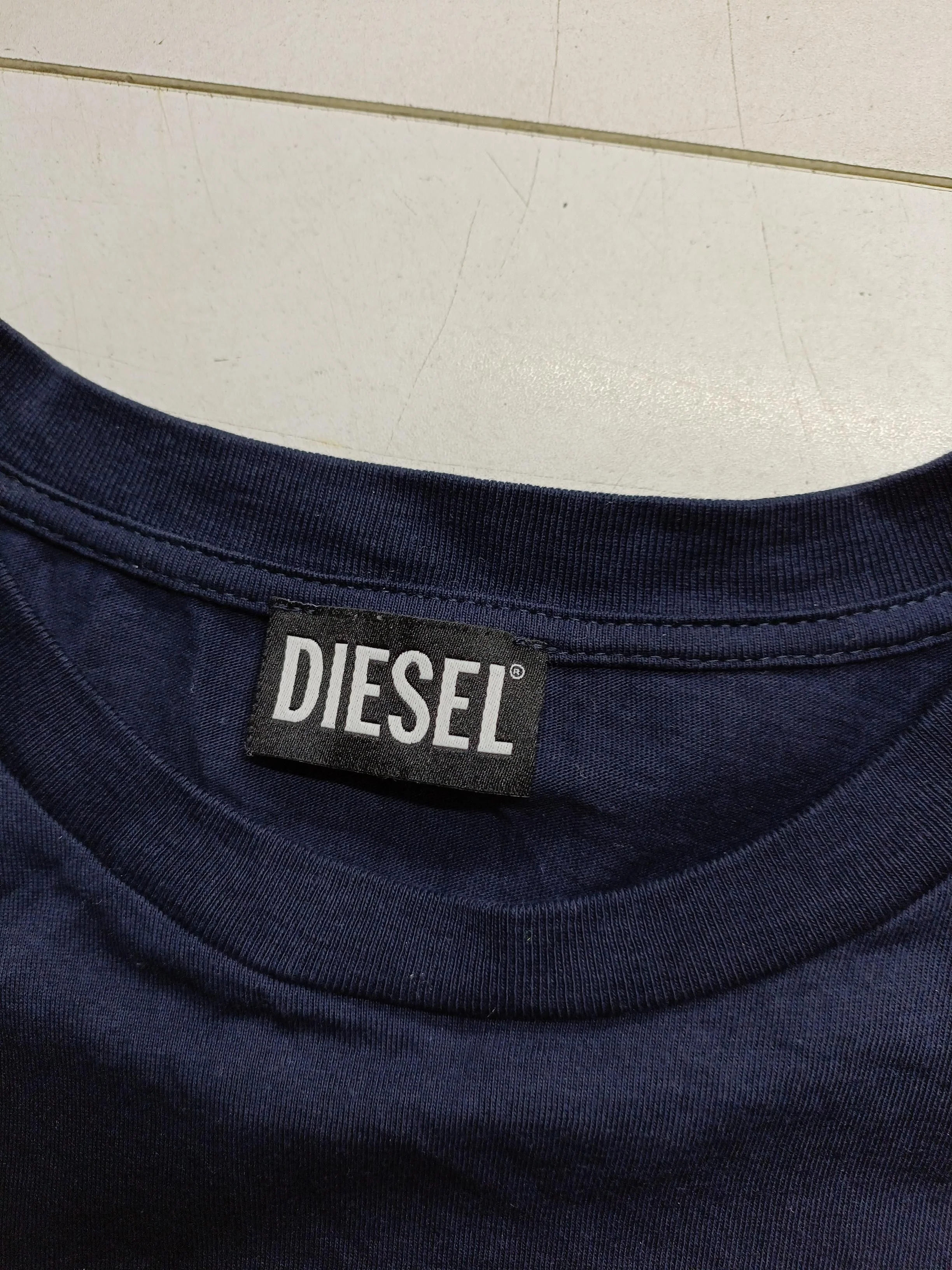 Diesel Men's T-Shirt M Blue Graphic 100% Cotton Basic - Image 5