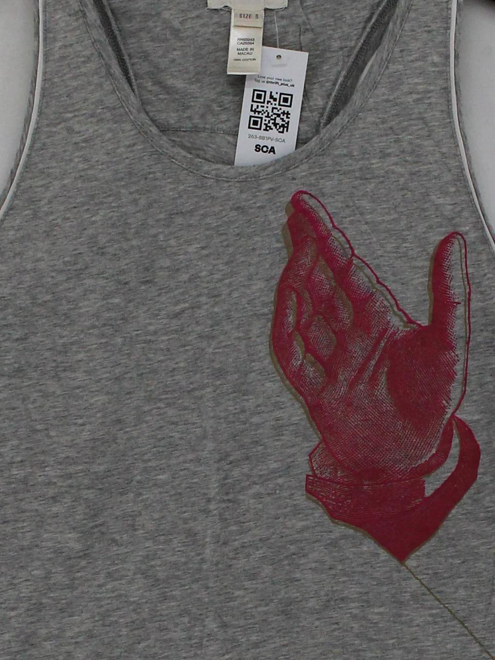 Diesel Men's T-Shirt S Grey Graphic 100% Cotton Sleeveless Round Neck Basic - Image 3