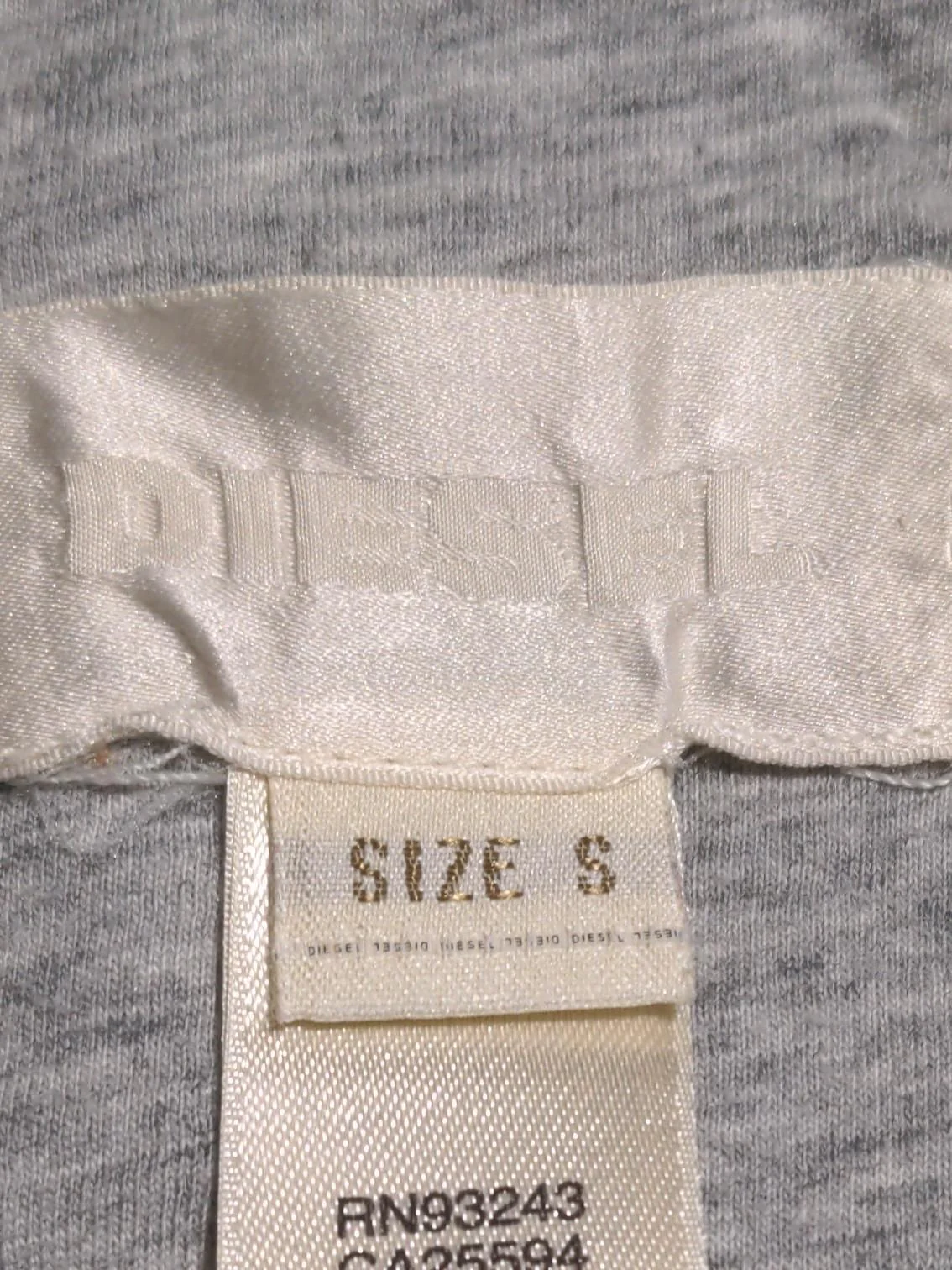 Diesel Men's T-Shirt S Grey Graphic 100% Cotton Sleeveless Round Neck Basic - Image 5