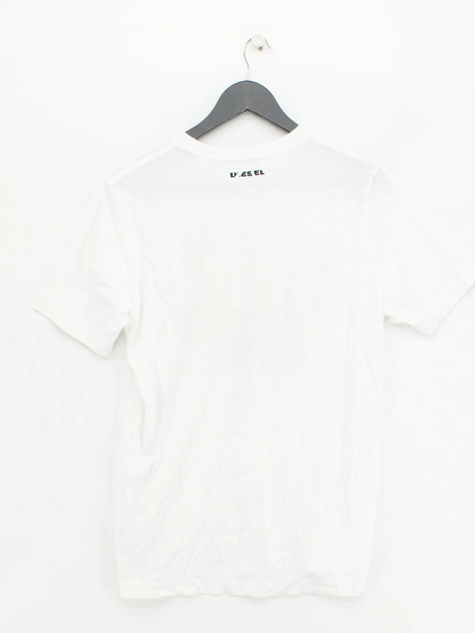 Diesel Men's T-Shirt S White Graphic 100% Cotton Basic - Image 2