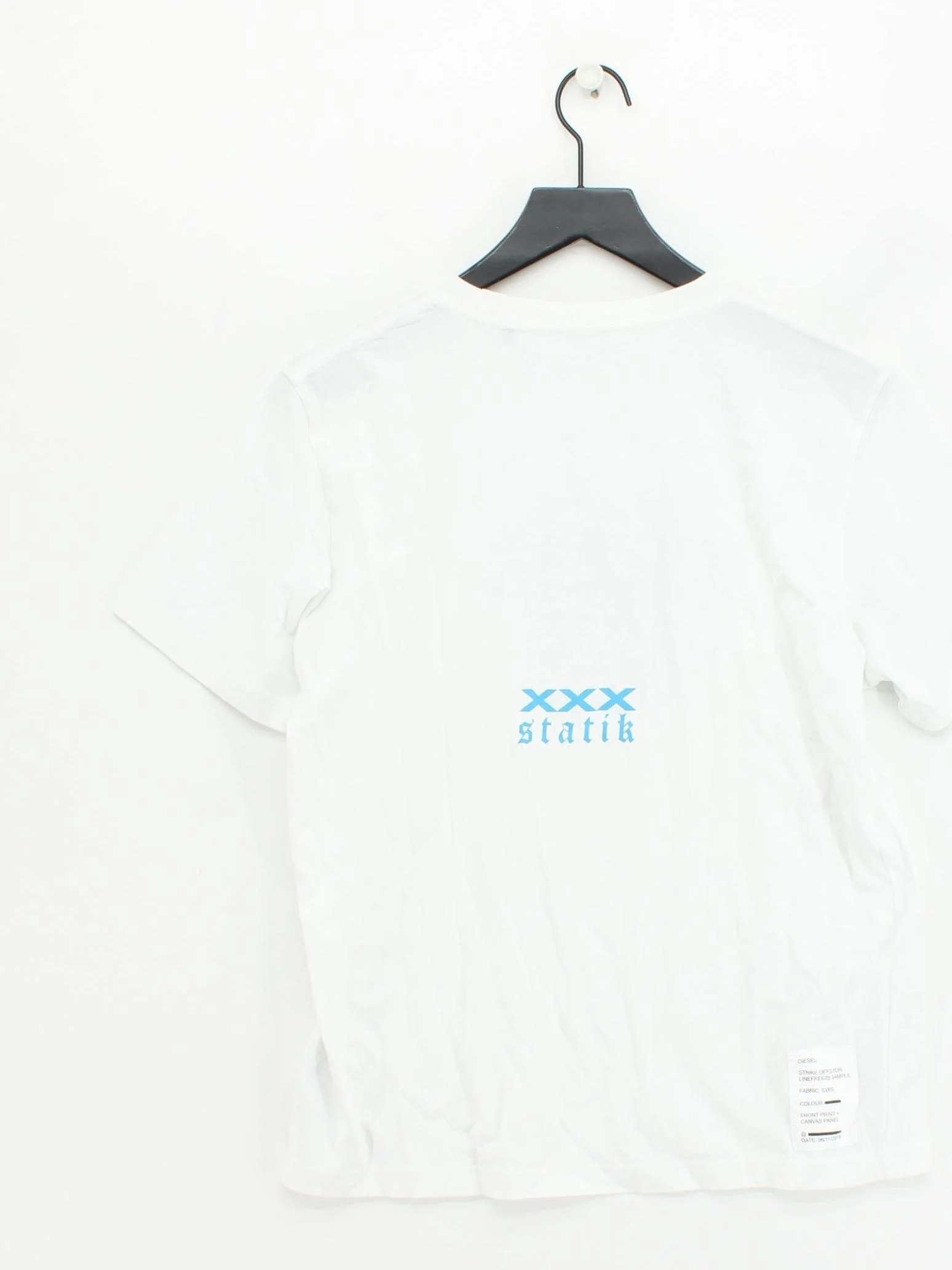 Diesel Men's T-Shirt S White Graphic 100% Cotton Basic - Image 2