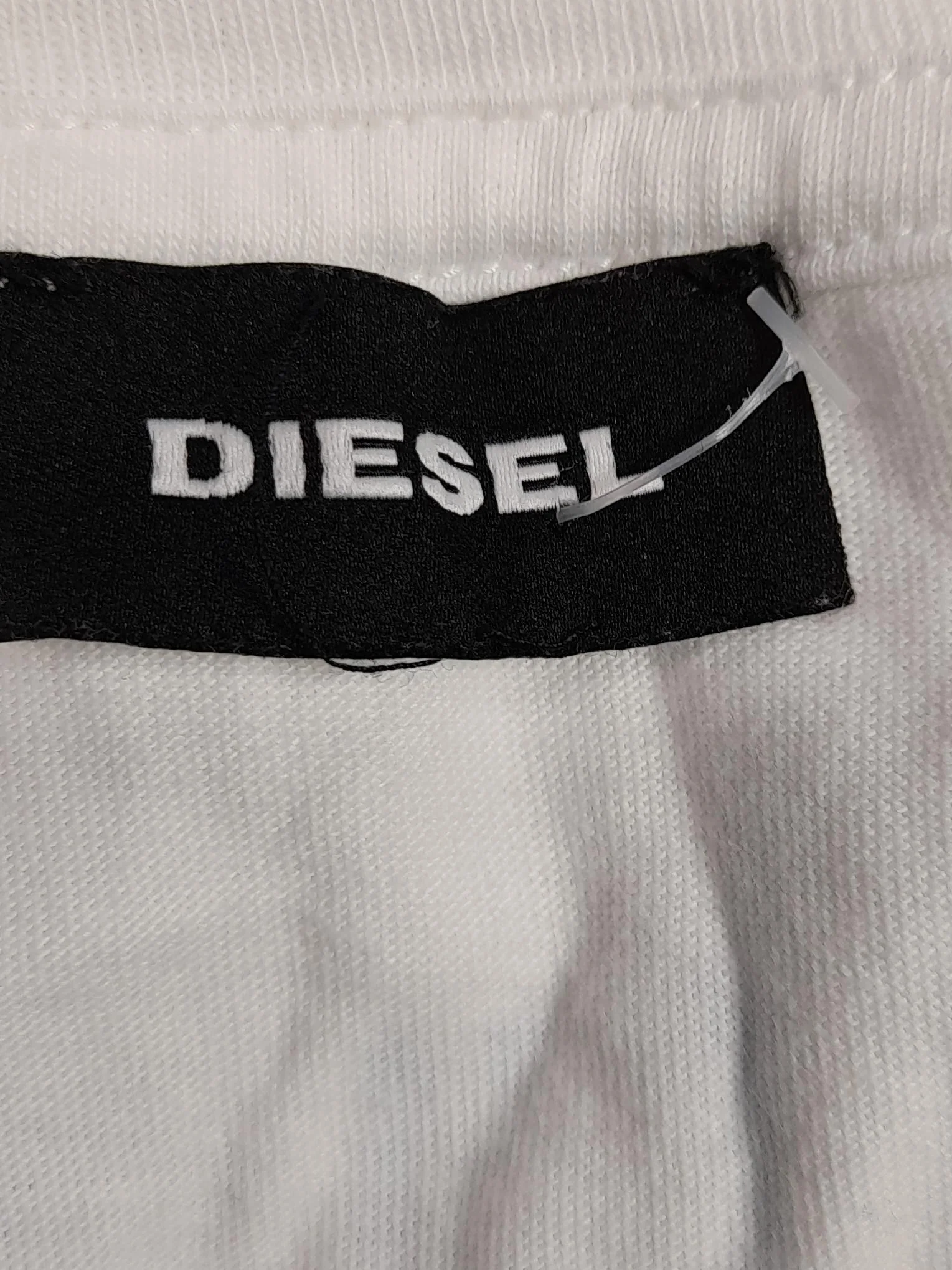 Diesel Men's T-Shirt S White Graphic 100% Cotton Basic - Image 5