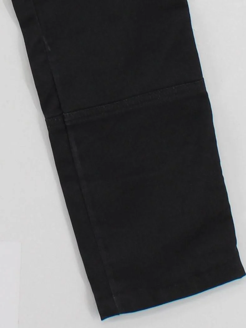 Diesel Men's Trousers W 28 in Black Cotton with Elastane Tapered Capri - Image 4