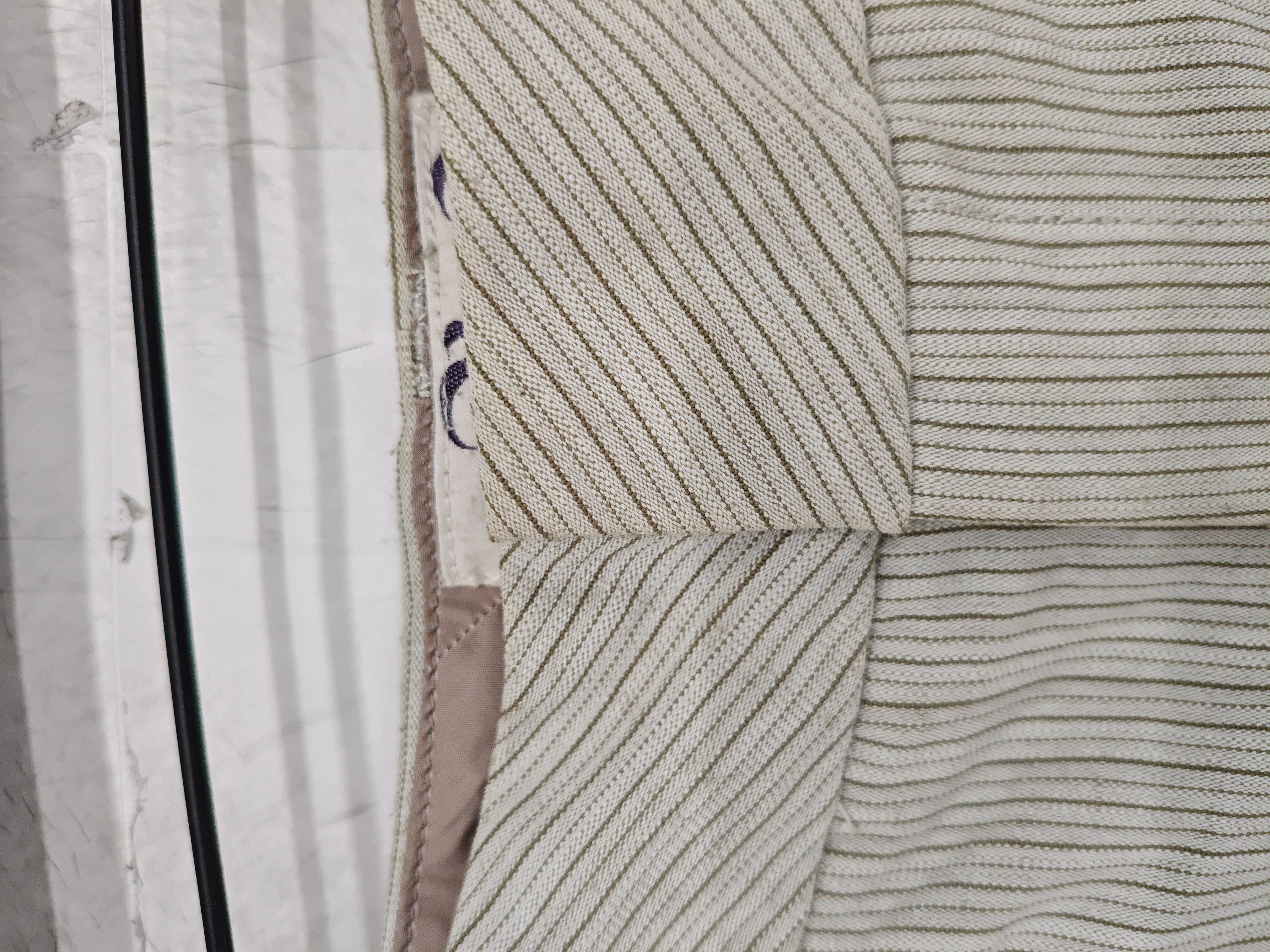Diesel Men's Trousers W 29 in Cream Striped Cotton with Polyester Straight Chino - Image 5