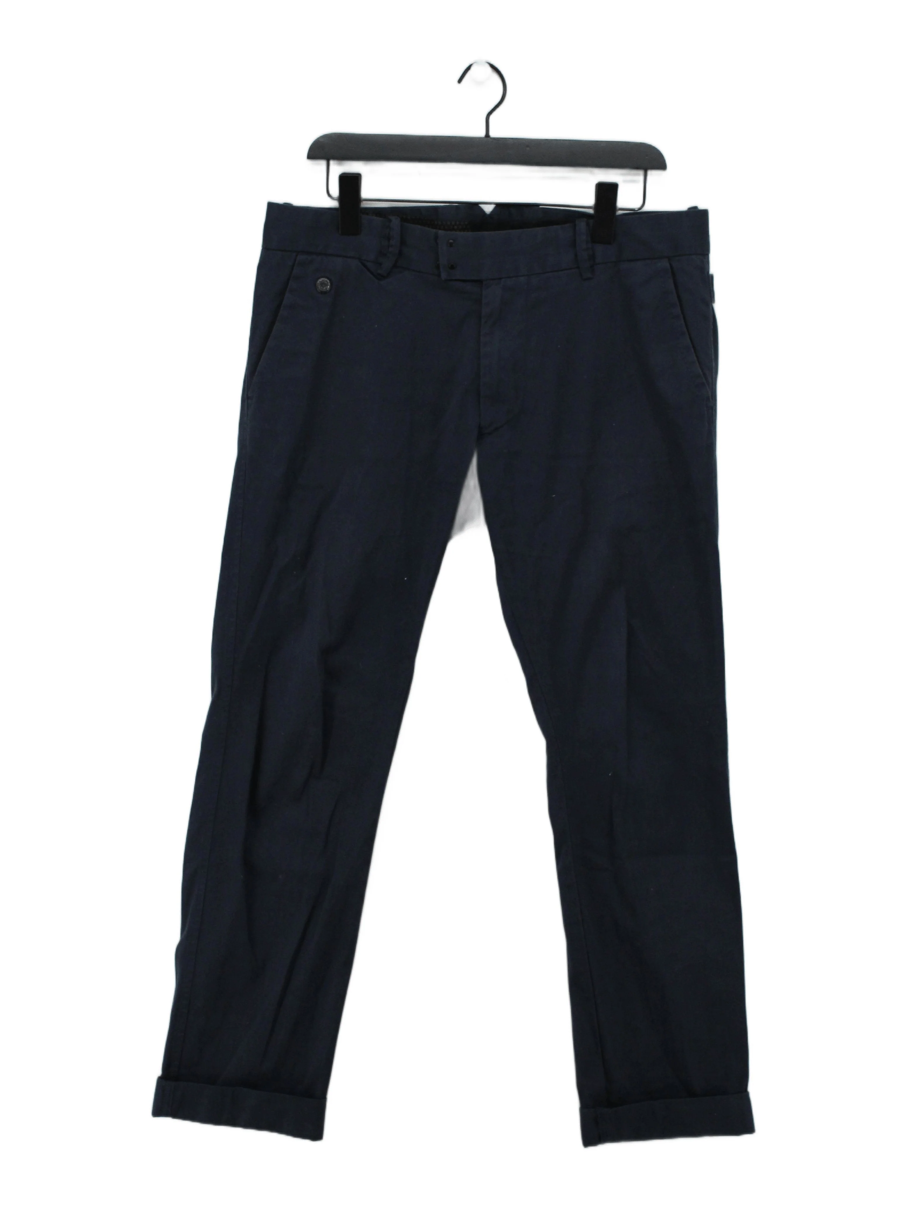 Diesel Men's Trousers W 32 in Blue Cotton with Elastane Straight Chino
