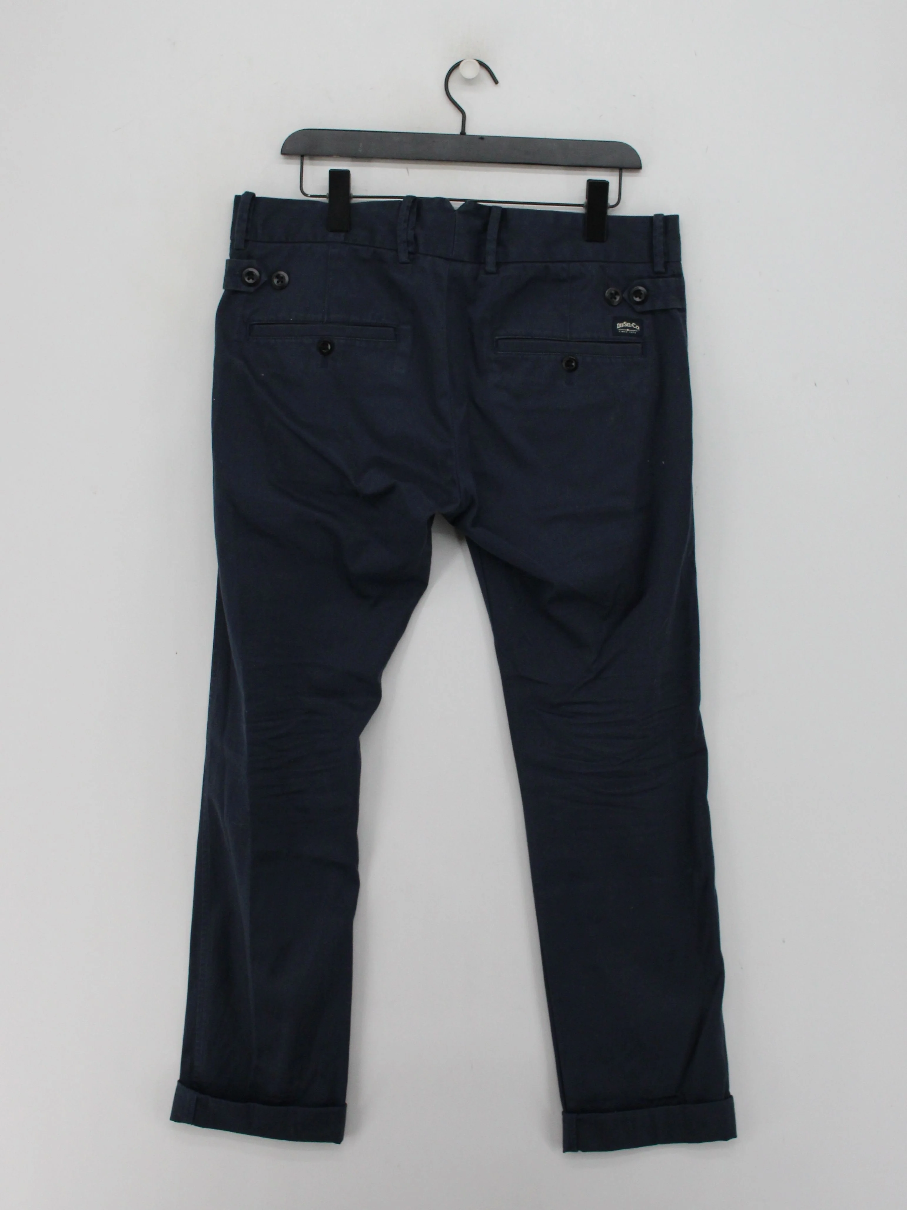 Diesel Men's Trousers W 32 in Blue Cotton with Elastane Straight Chino - Image 2