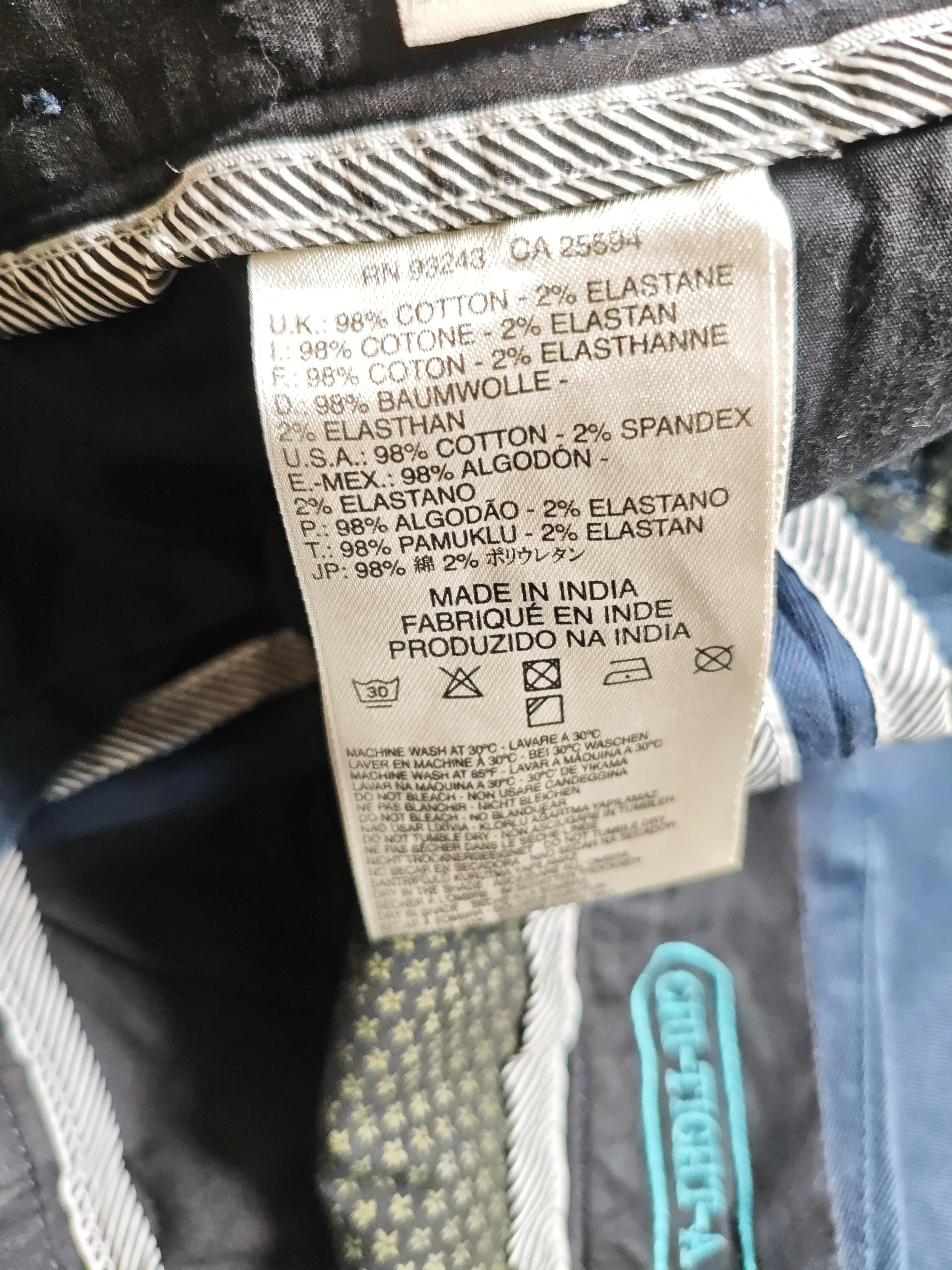 Diesel Men's Trousers W 32 in Blue Cotton with Elastane Straight Chino - Image 7