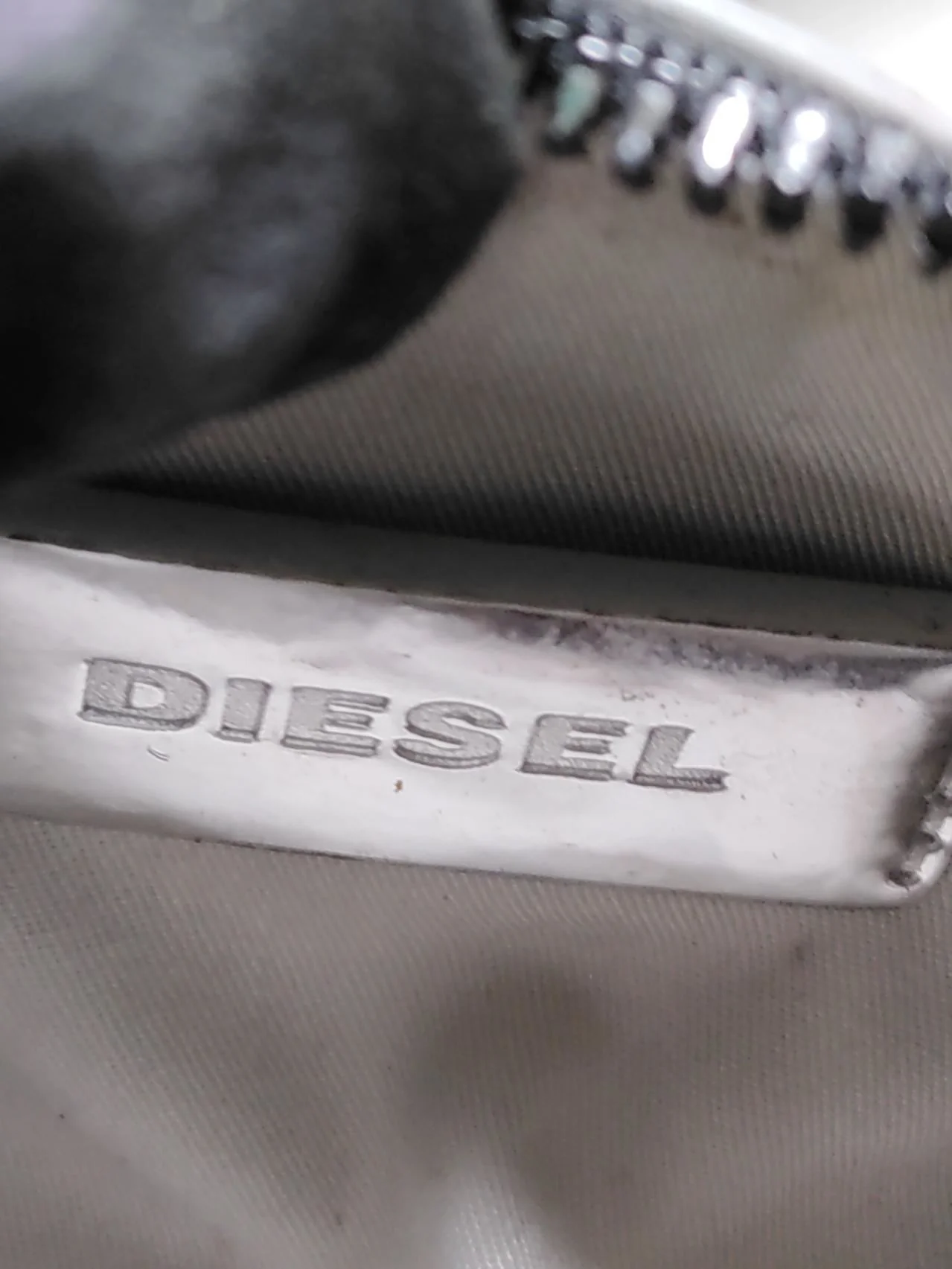 Diesel Women's Bag Silver Graphic 100% Other Clutch - Image 5