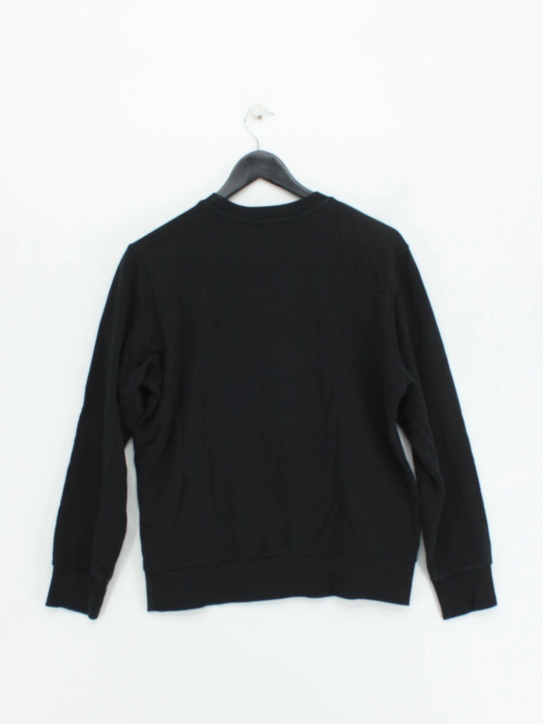 Diesel Women's Hoodie UK 16 Black Graphic 100% Cotton Pullover - Image 2